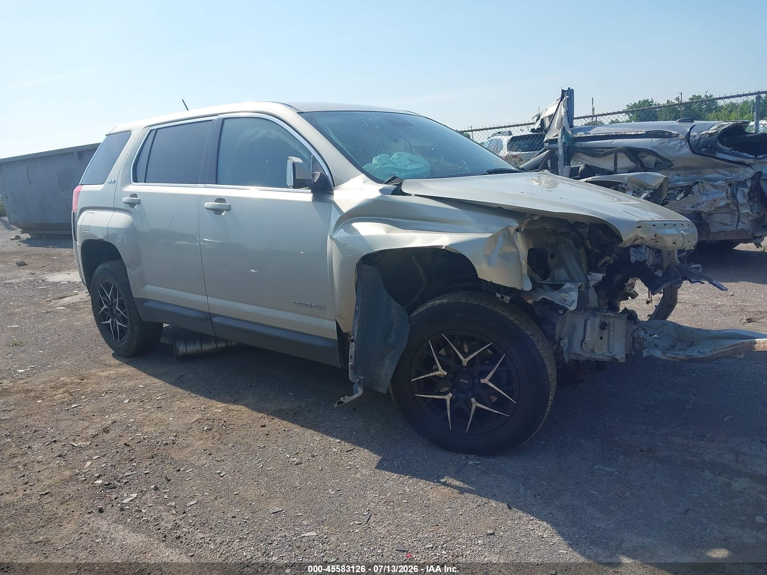 2013 Gmc Terrain Sle-1 Gold vin: 2GKALMEK3D6320346