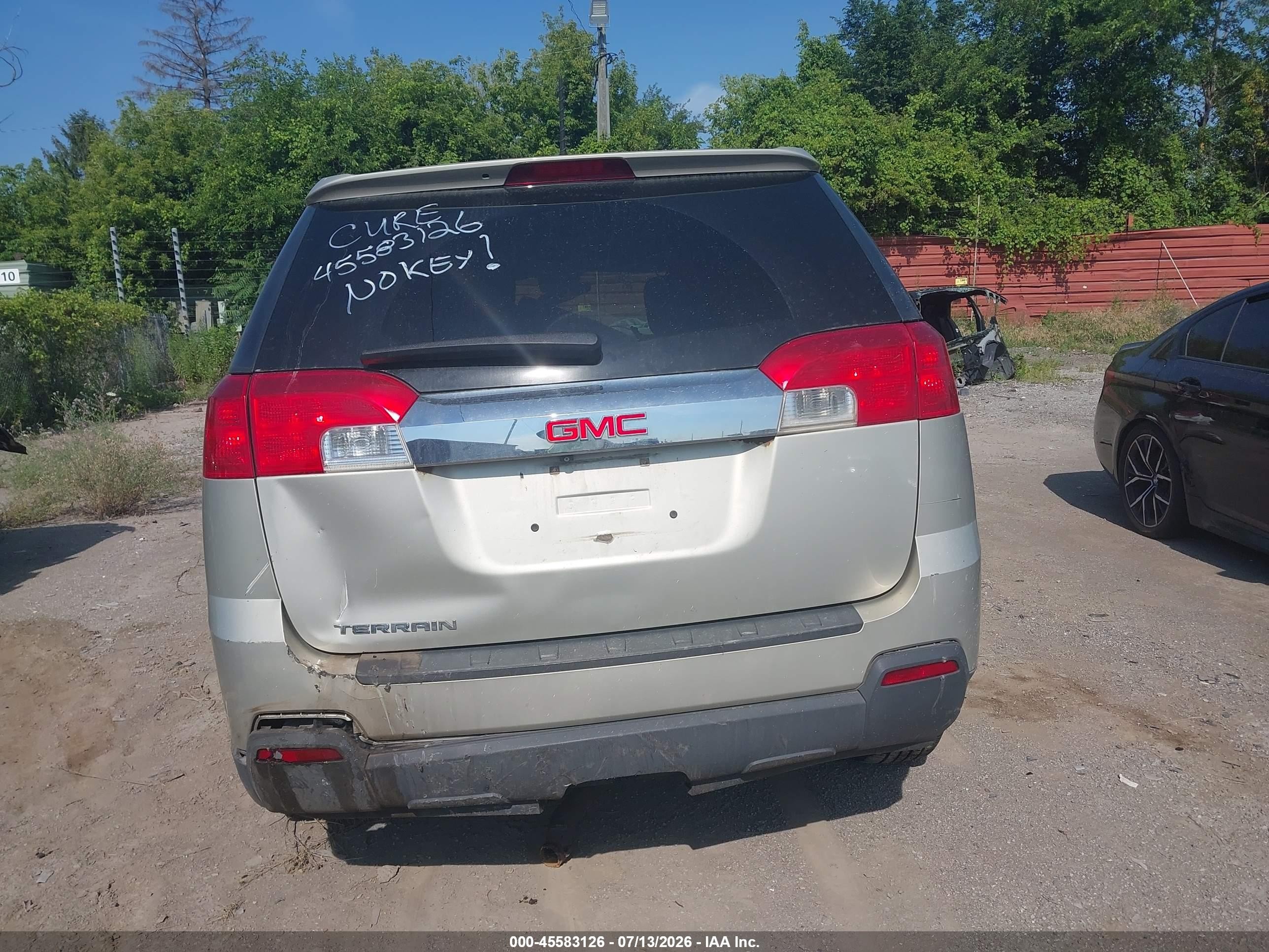 2013 Gmc Terrain Sle-1 Gold vin: 2GKALMEK3D6320346