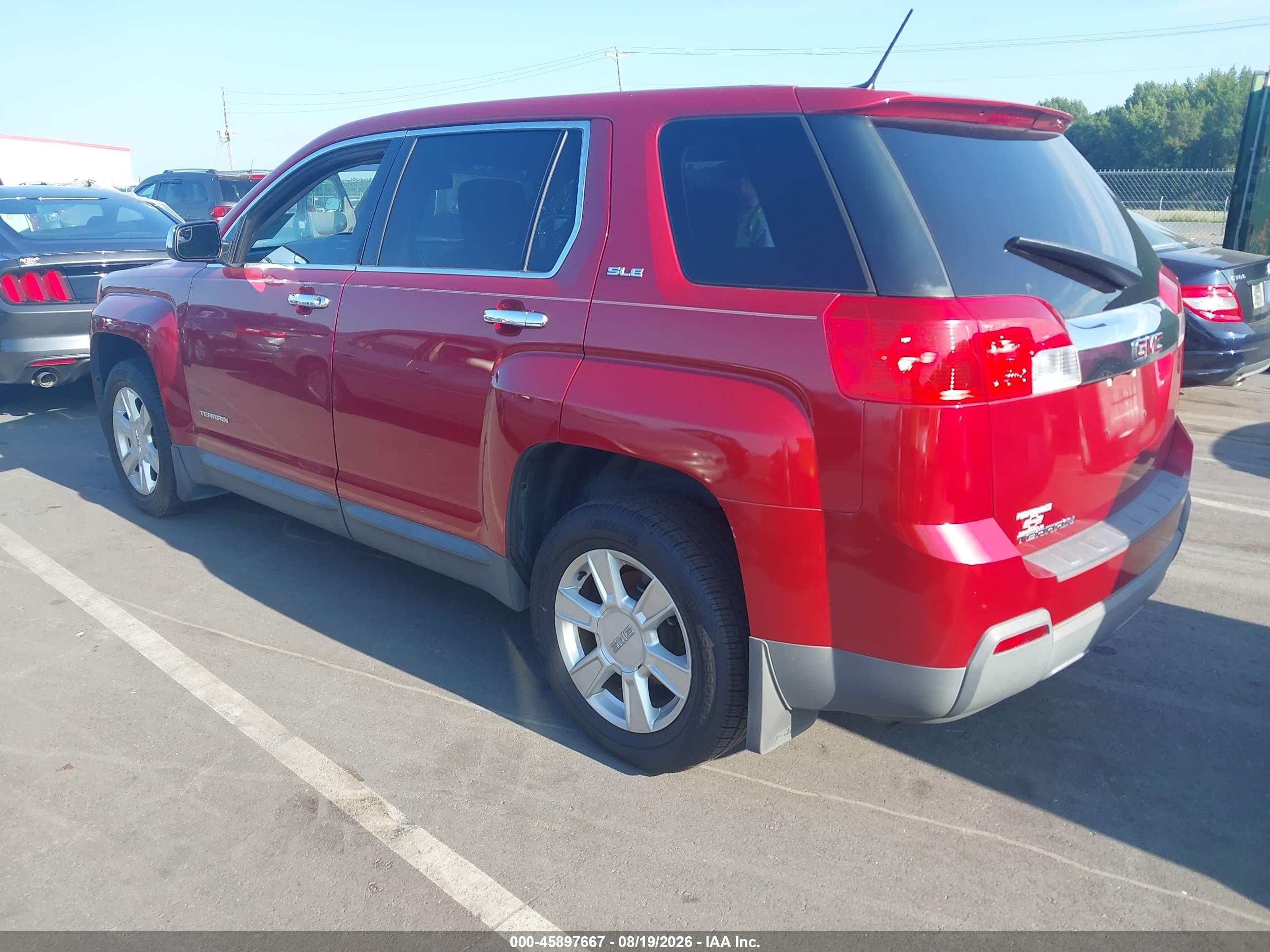 2013 Gmc Terrain Sle-1 Red vin: 2GKALMEK3D6331816