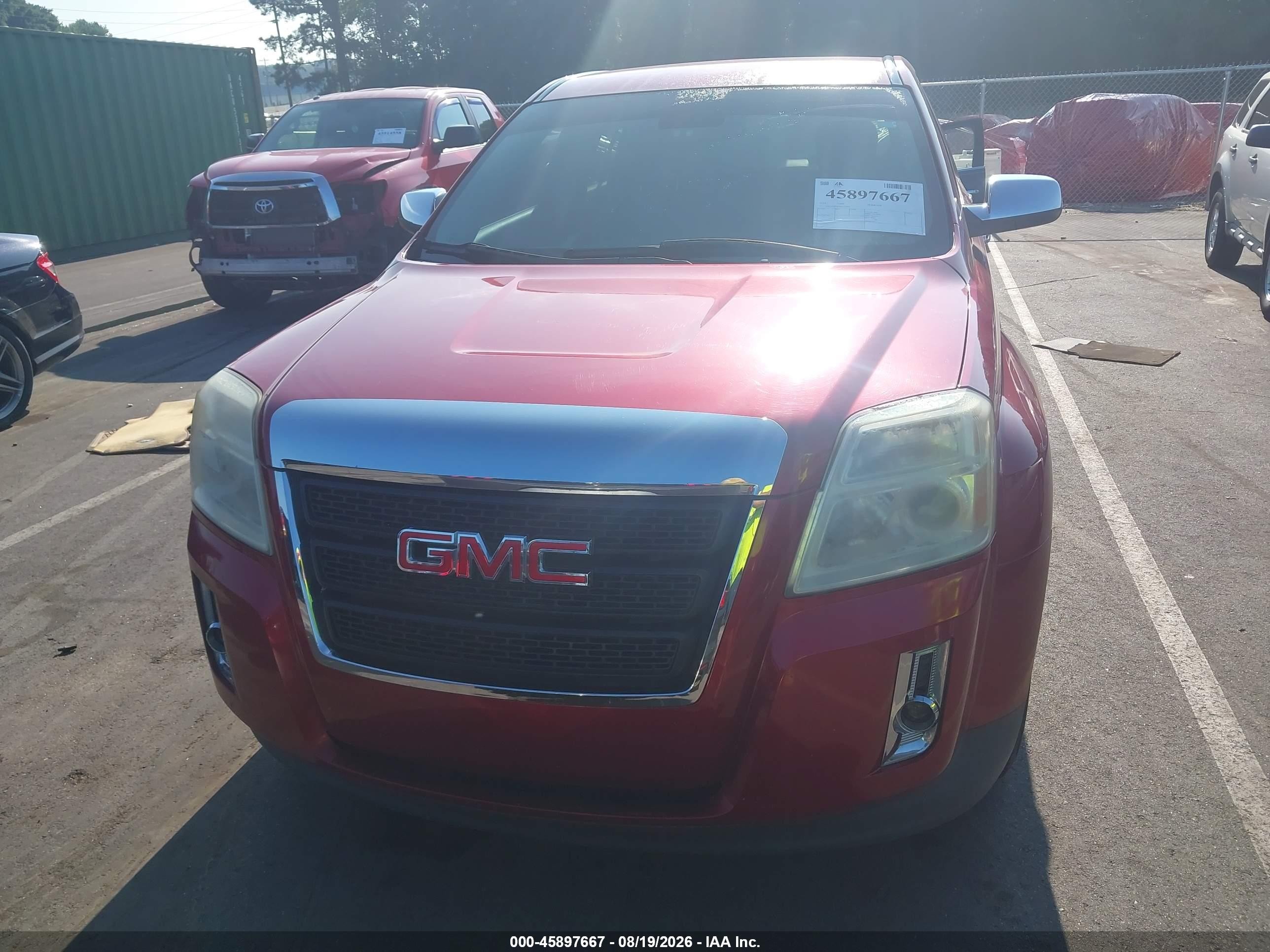 2013 Gmc Terrain Sle-1 Red vin: 2GKALMEK3D6331816