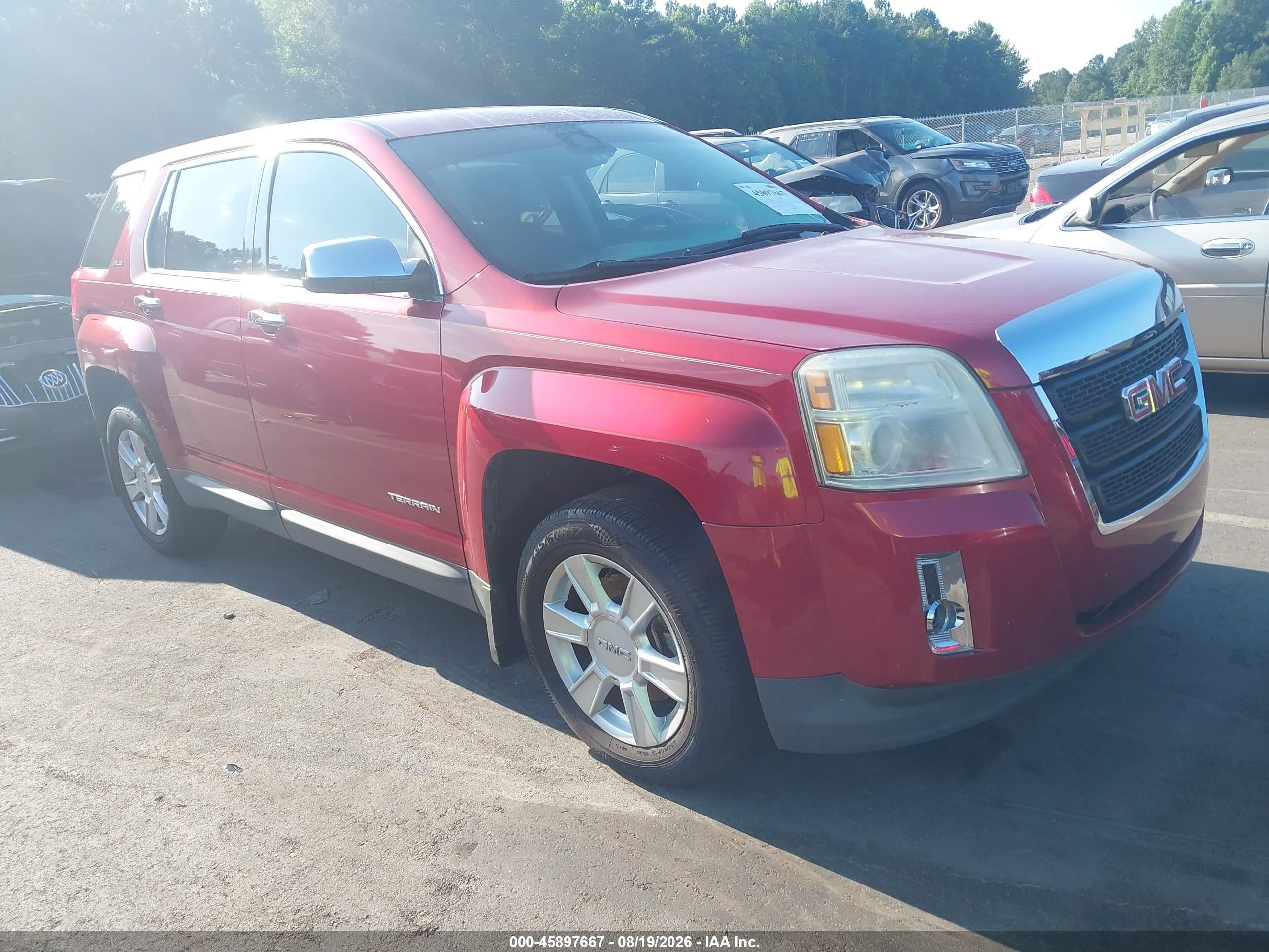 2013 Gmc Terrain Sle-1 Красный vin: 2GKALMEK3D6331816