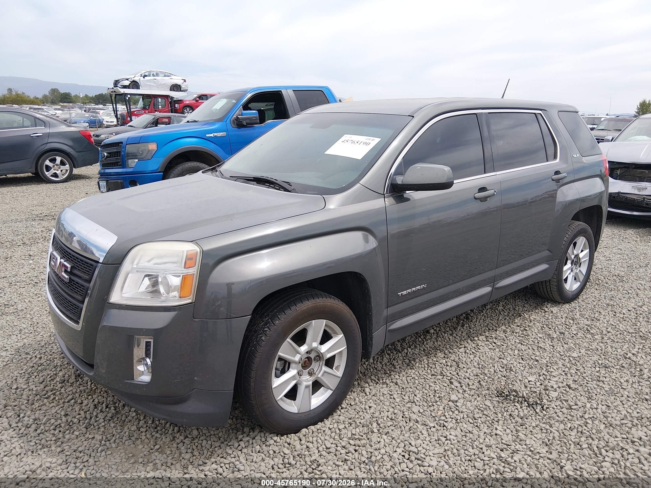 2013 Gmc Terrain Sle-1 Gray vin: 2GKALMEK3D6372687