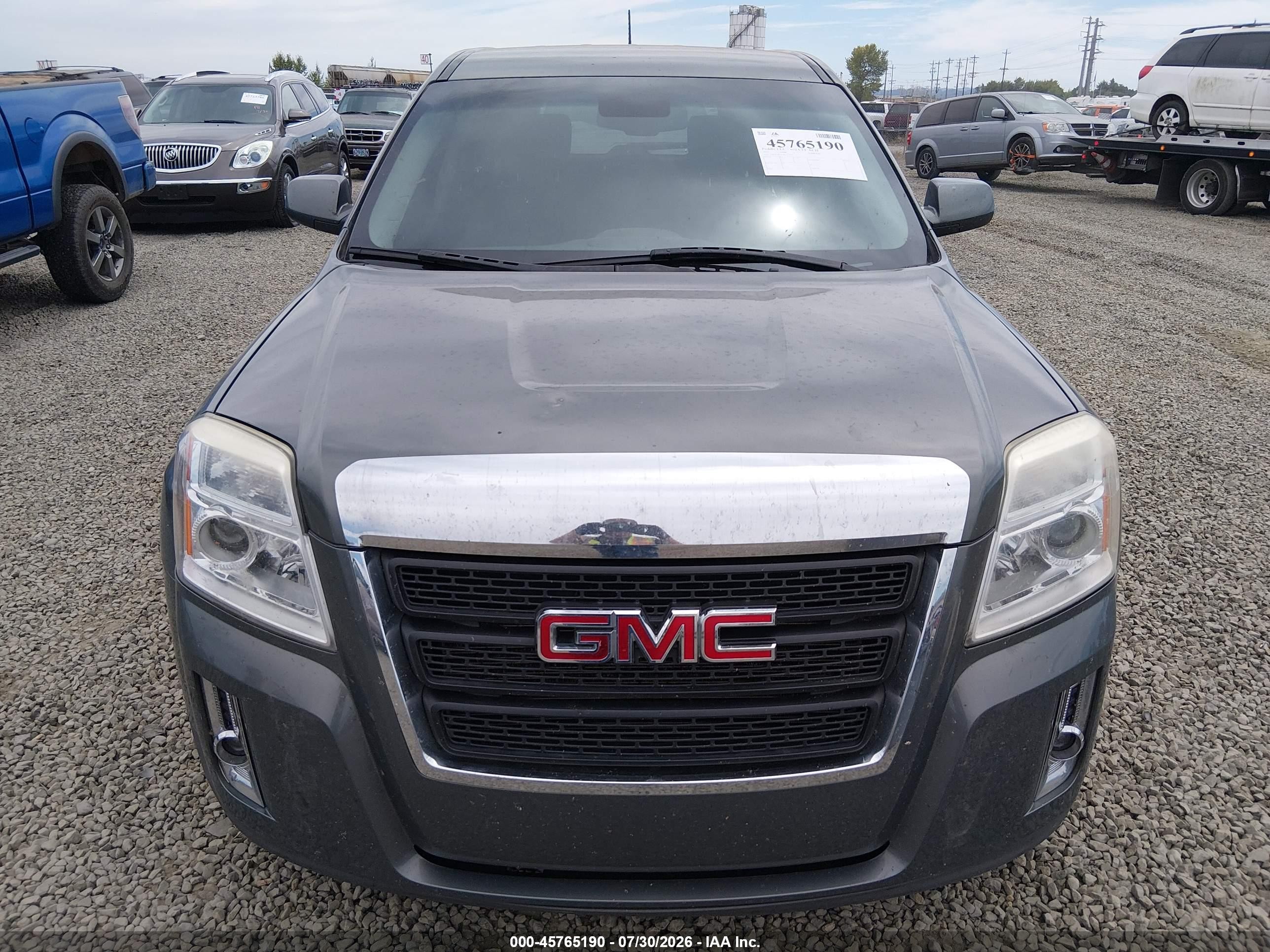 2013 Gmc Terrain Sle-1 Gray vin: 2GKALMEK3D6372687
