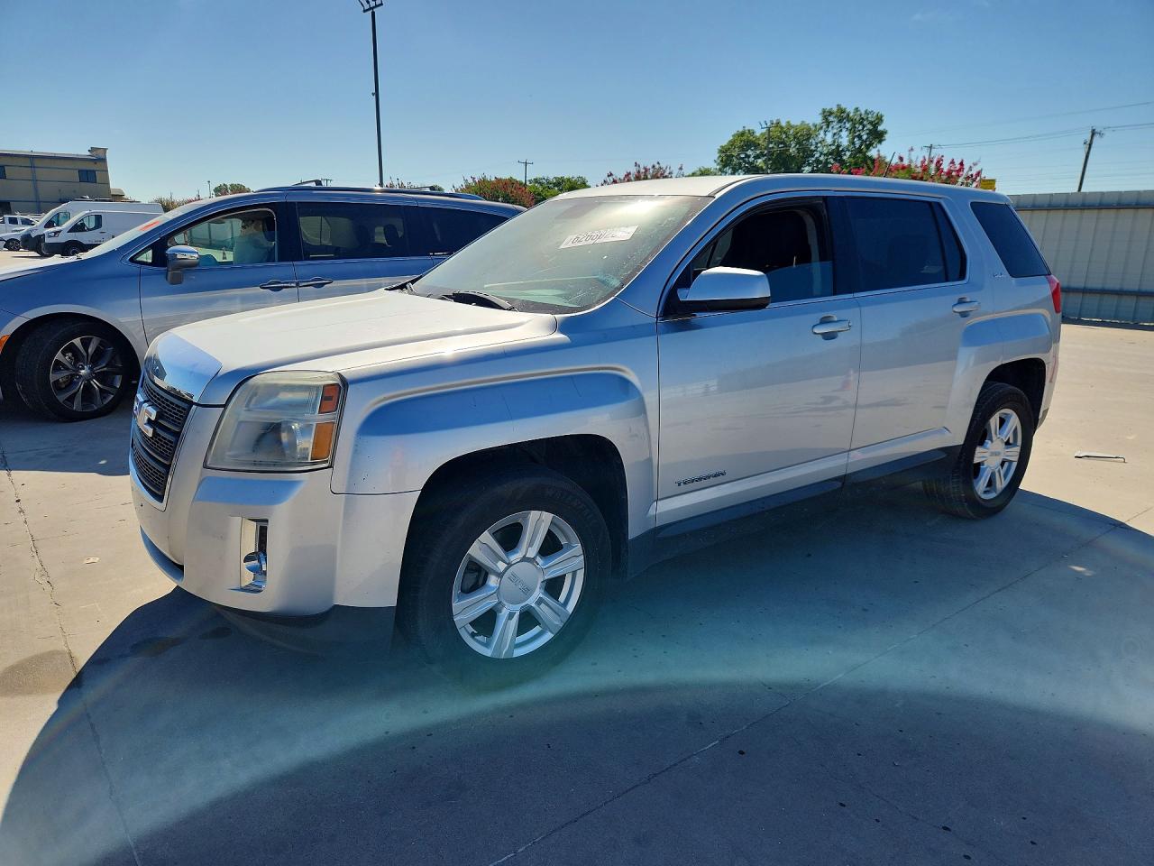 2014 Gmc Terrain Sle Silver vin: 2GKALMEK3E6158915