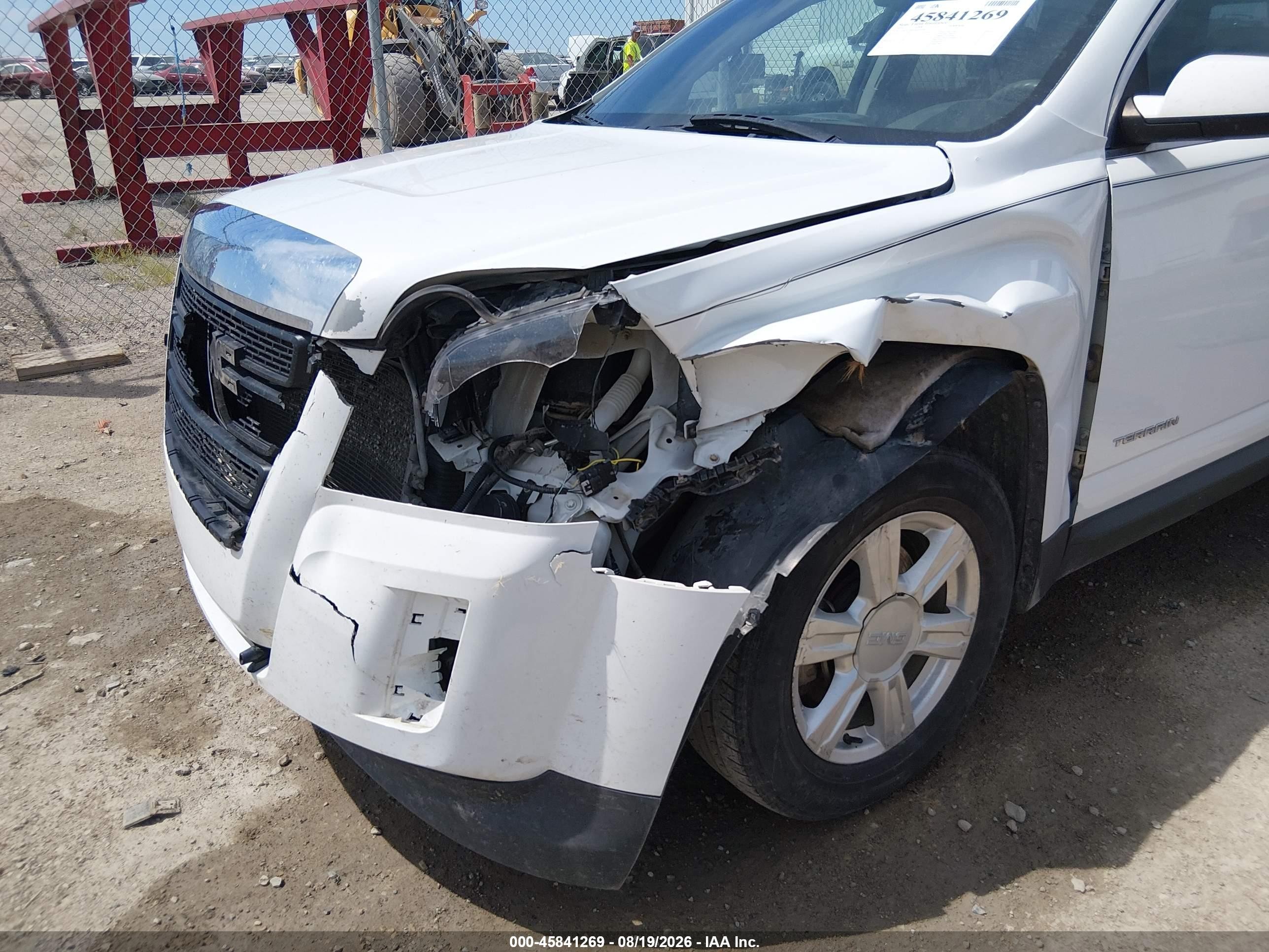 2014 Gmc Terrain Sle-1 White vin: 2GKALMEK3E6245892