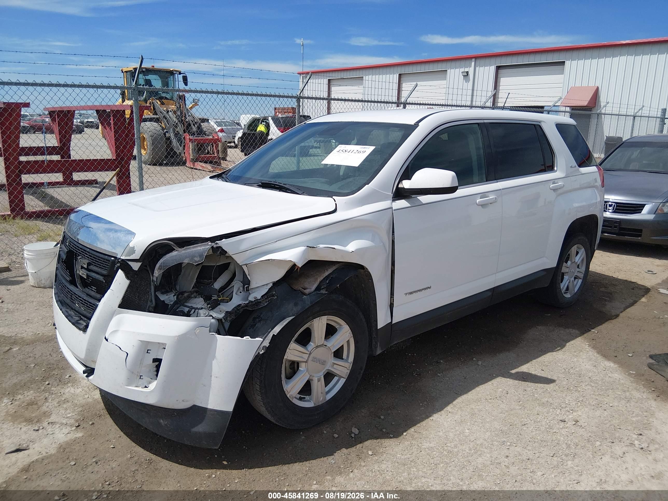 2014 Gmc Terrain Sle-1 White vin: 2GKALMEK3E6245892