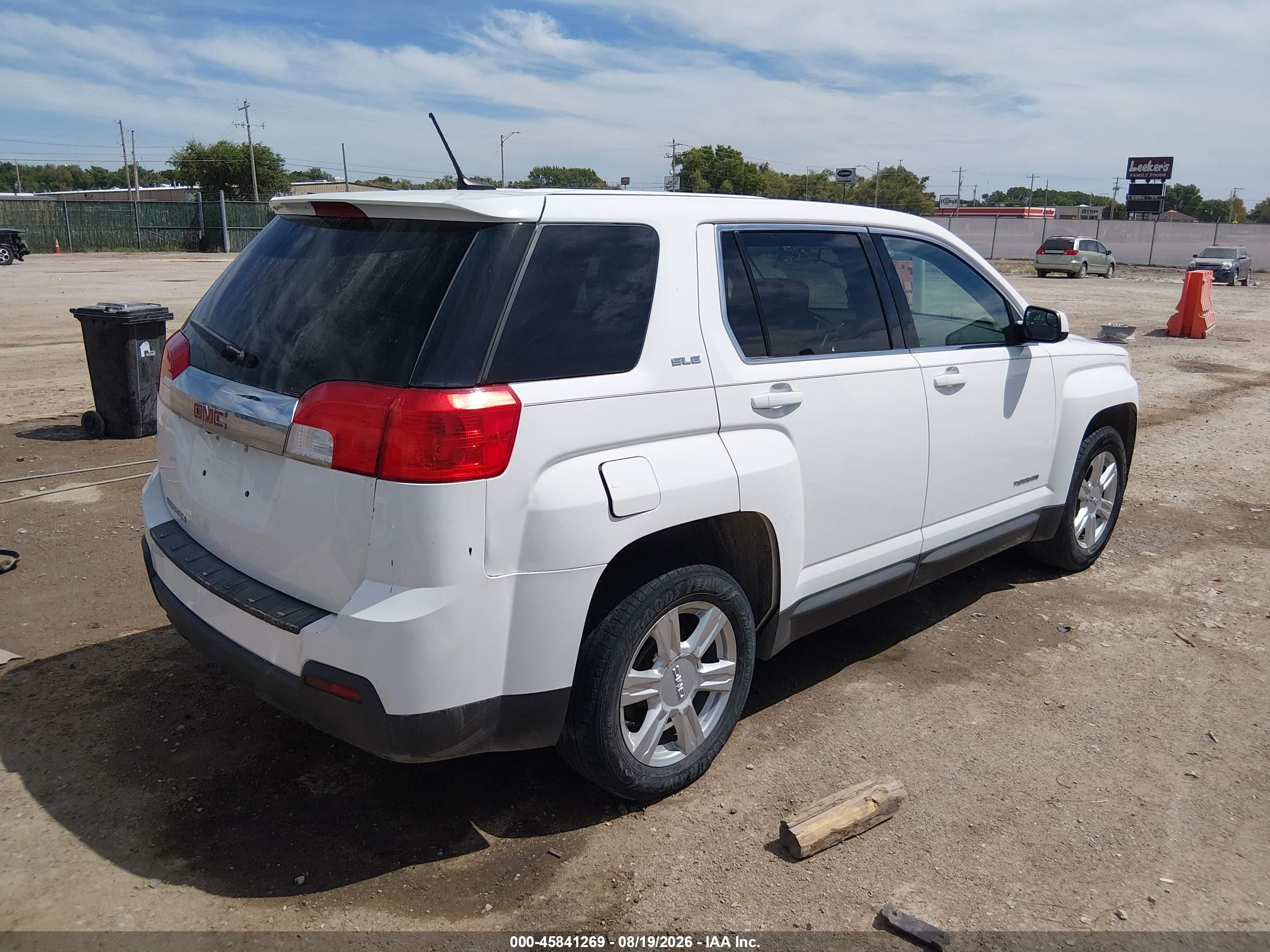 2014 Gmc Terrain Sle-1 White vin: 2GKALMEK3E6245892