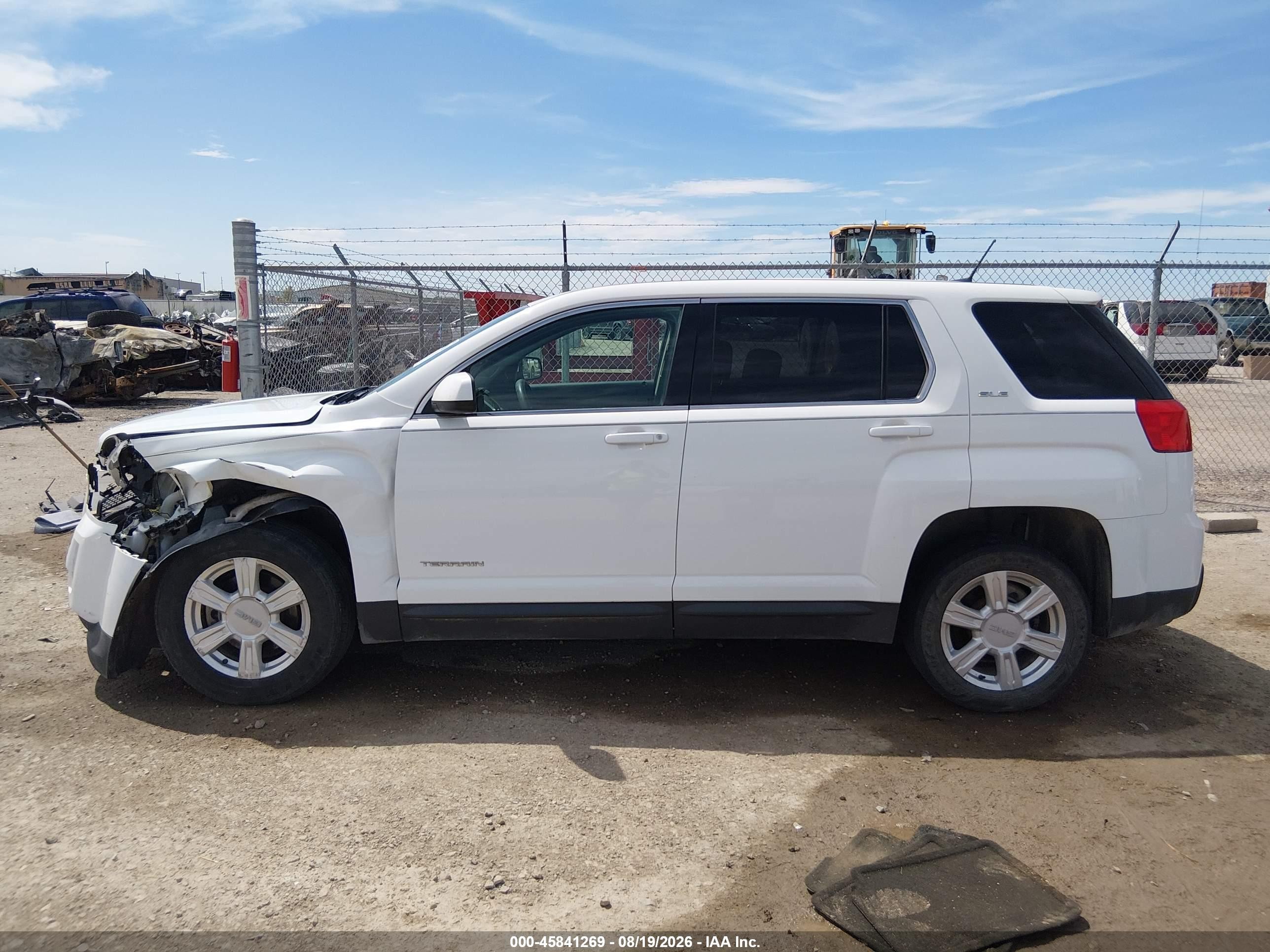 2014 Gmc Terrain Sle-1 White vin: 2GKALMEK3E6245892