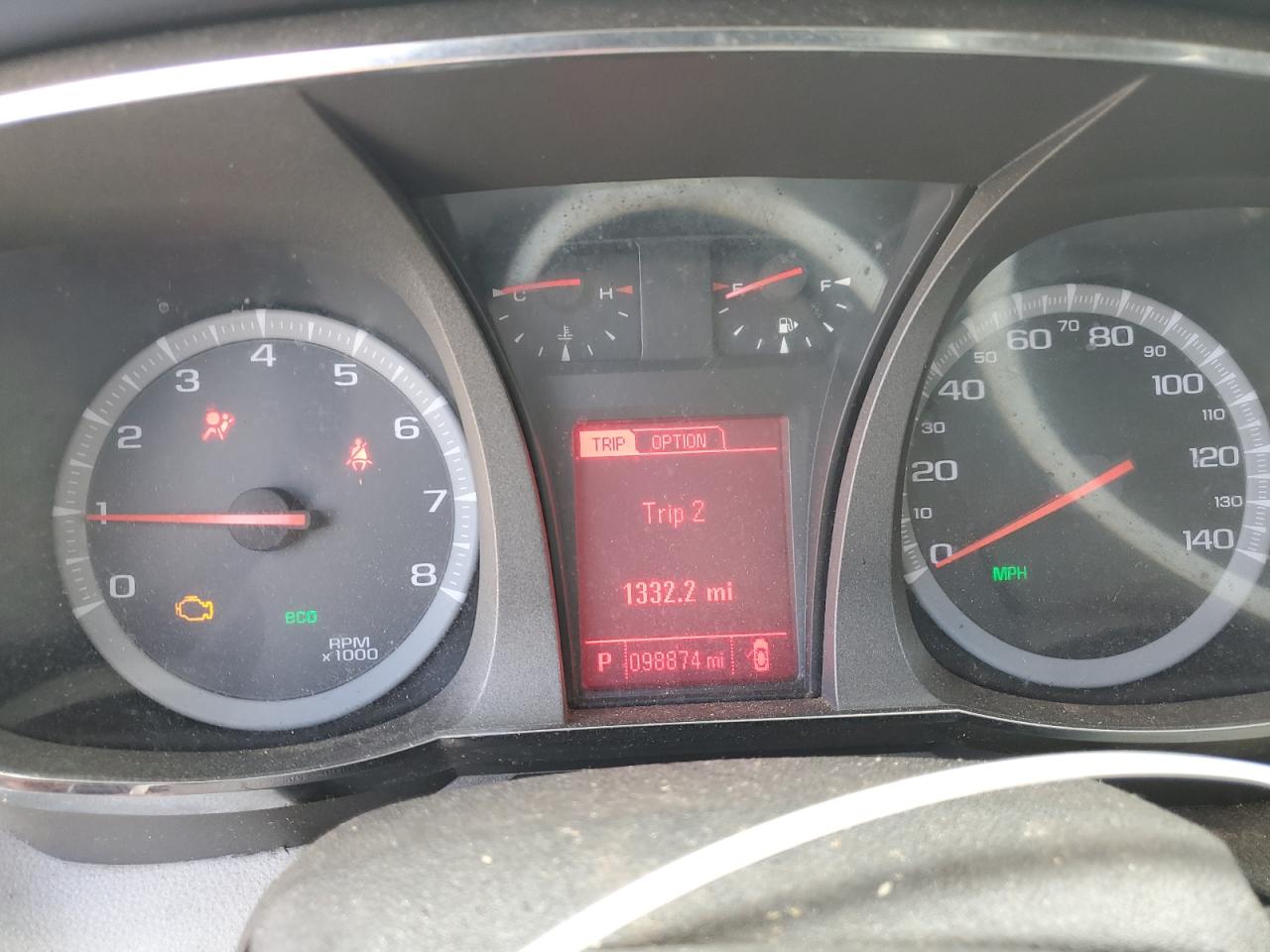 2014 Gmc Terrain Sle Gold vin: 2GKALMEK3E6290461 Damage: Warning Light - Engine, On, Unacceptable