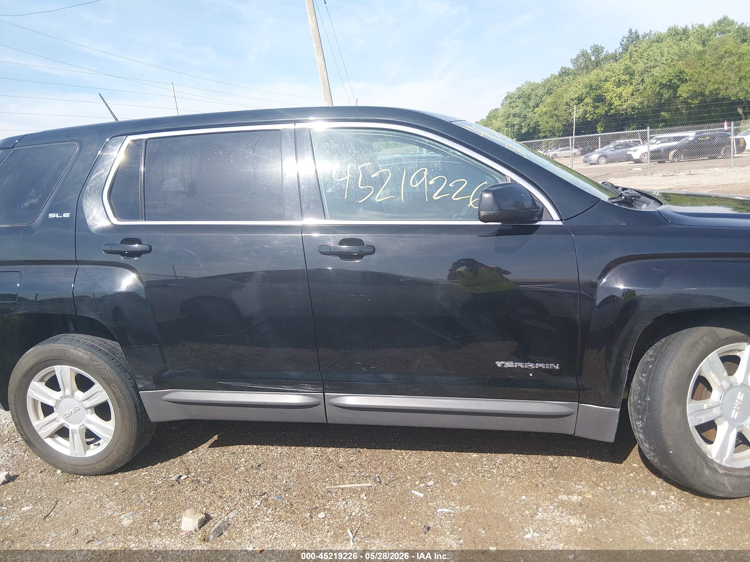 2014 Gmc Terrain Sle-1 Black vin: 2GKALMEK3E6327010