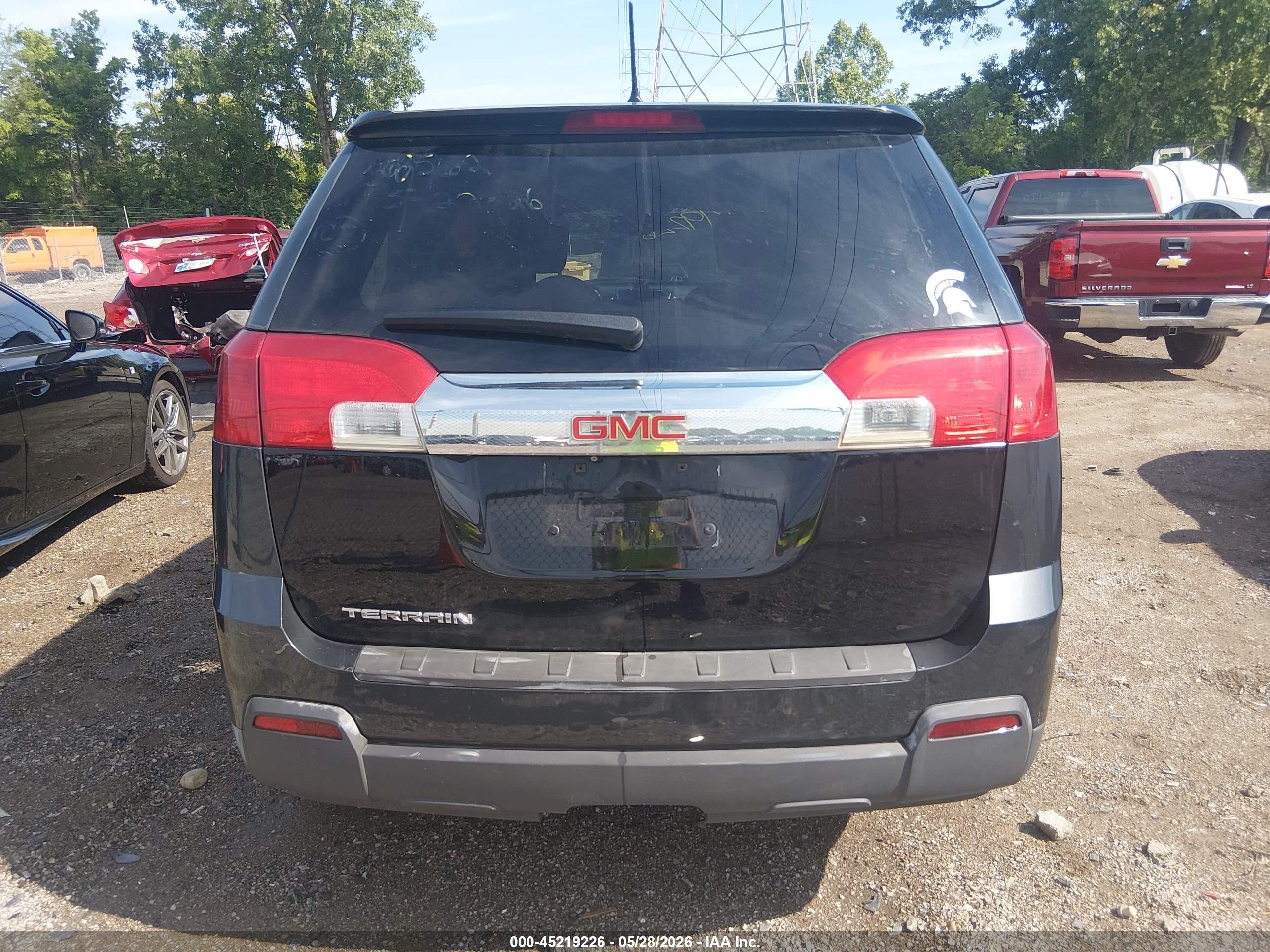 2014 Gmc Terrain Sle-1 Black vin: 2GKALMEK3E6327010