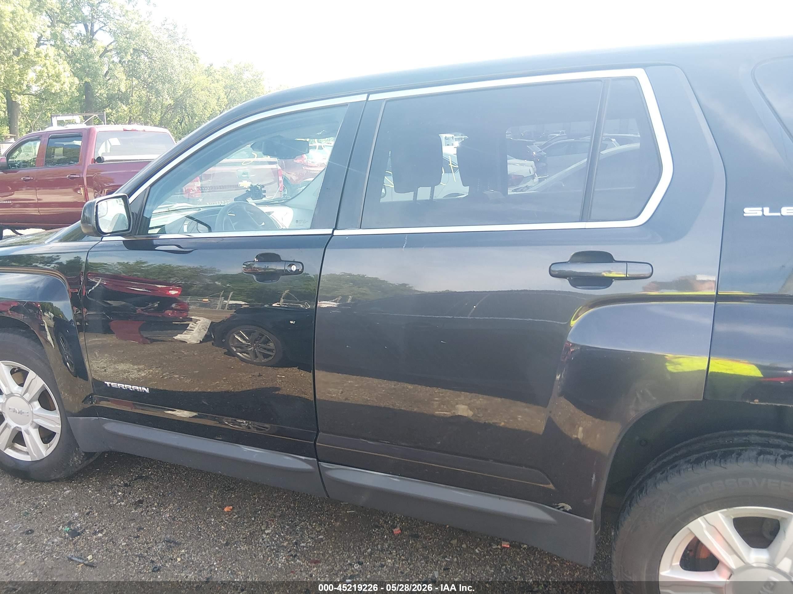 2014 Gmc Terrain Sle-1 Black vin: 2GKALMEK3E6327010