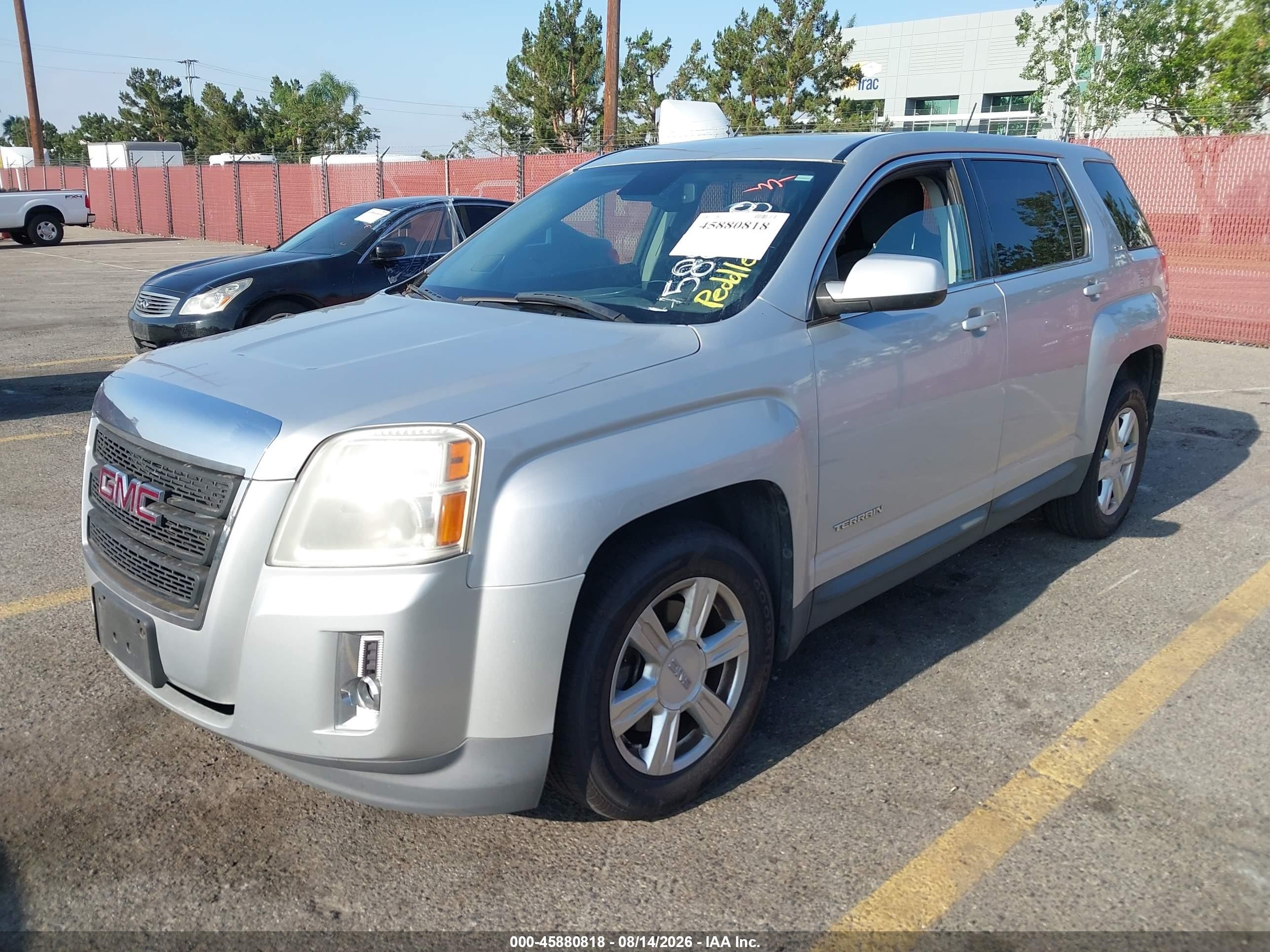 2014 Gmc Terrain Sle-1 Gray vin: 2GKALMEK3E6361870