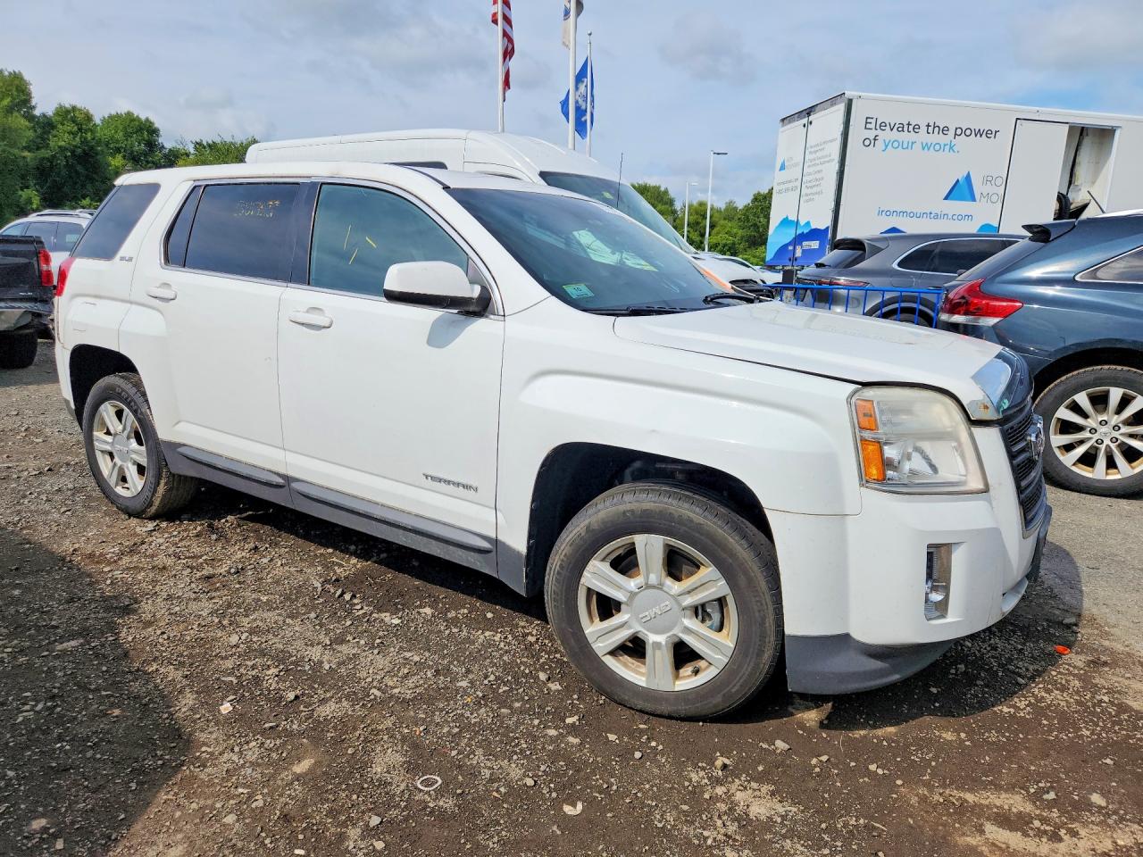 2015 Gmc Terrain Sle White vin: 2GKALMEK3F6136446