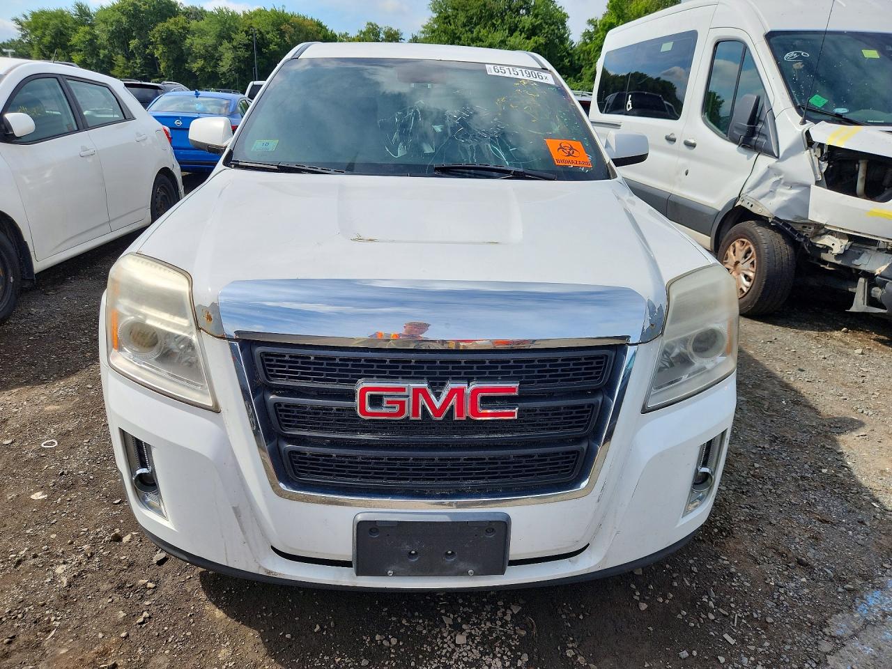 2015 Gmc Terrain Sle White vin: 2GKALMEK3F6136446