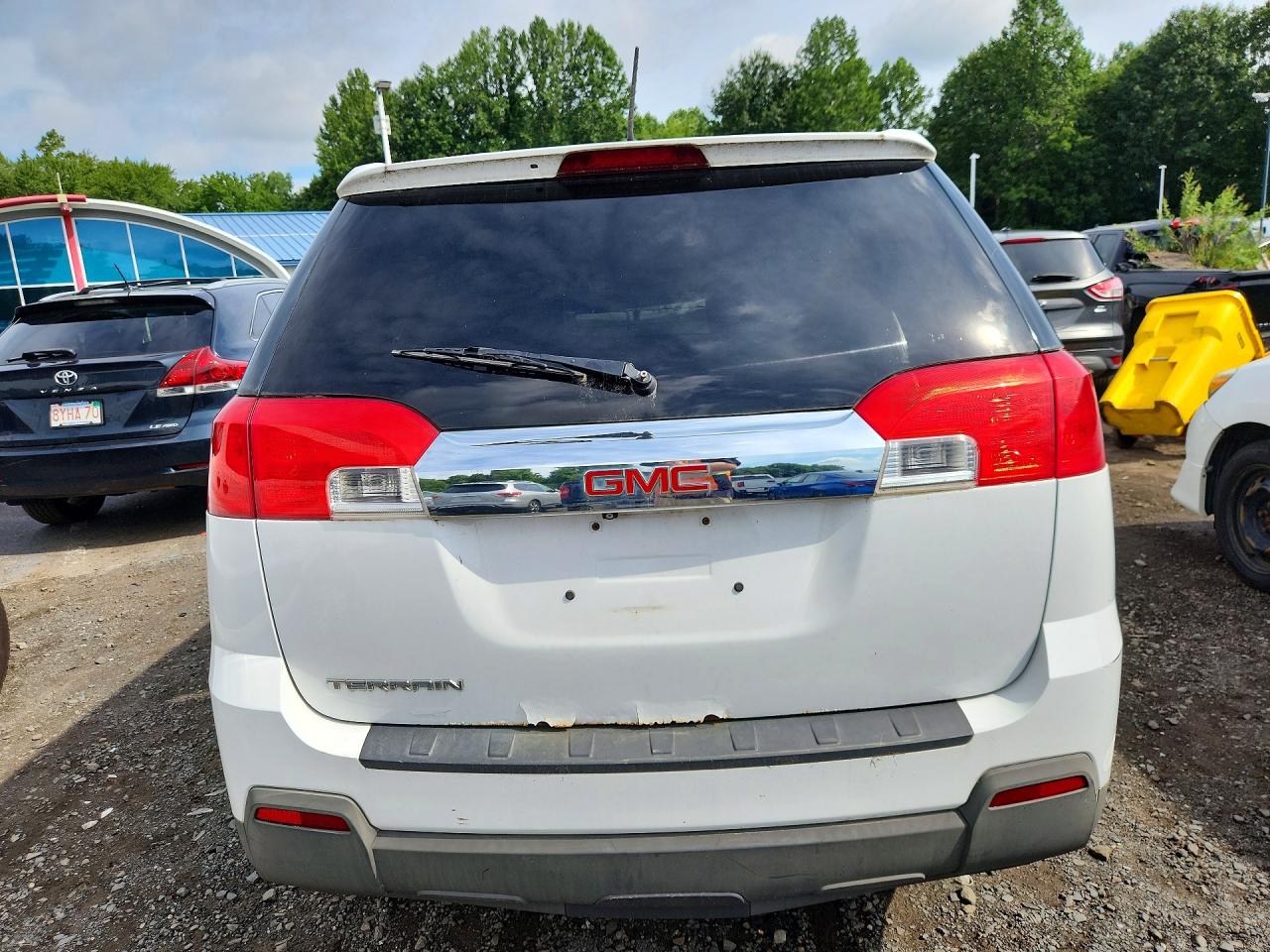 2015 Gmc Terrain Sle White vin: 2GKALMEK3F6136446