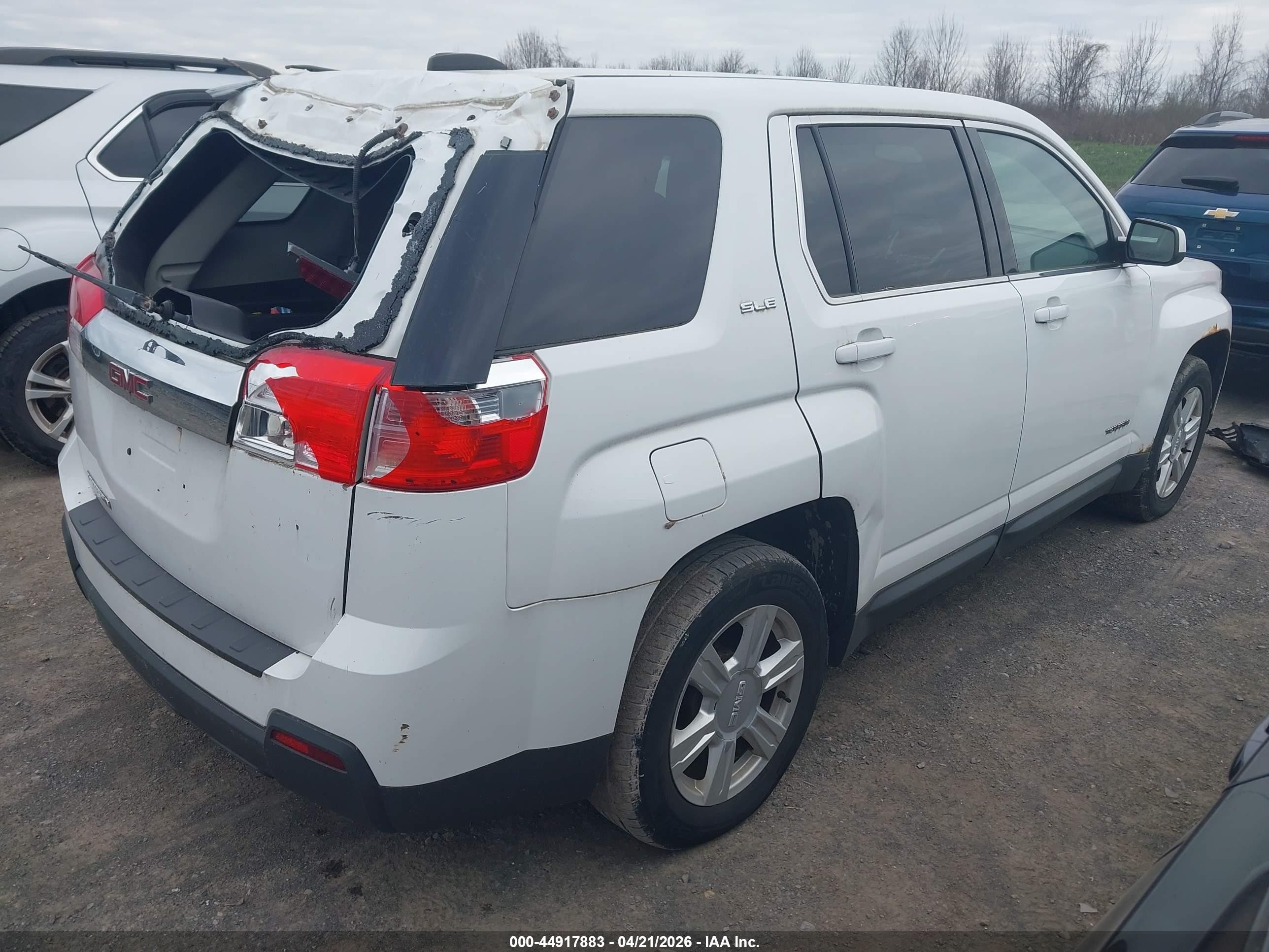 2015 Gmc Terrain Sle-1 White vin: 2GKALMEK3F6172735