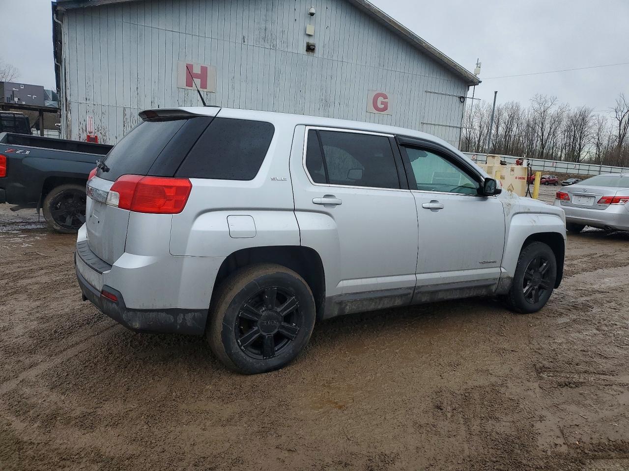 2015 Gmc Terrain Sle Silver vin: 2GKALMEK3F6235655