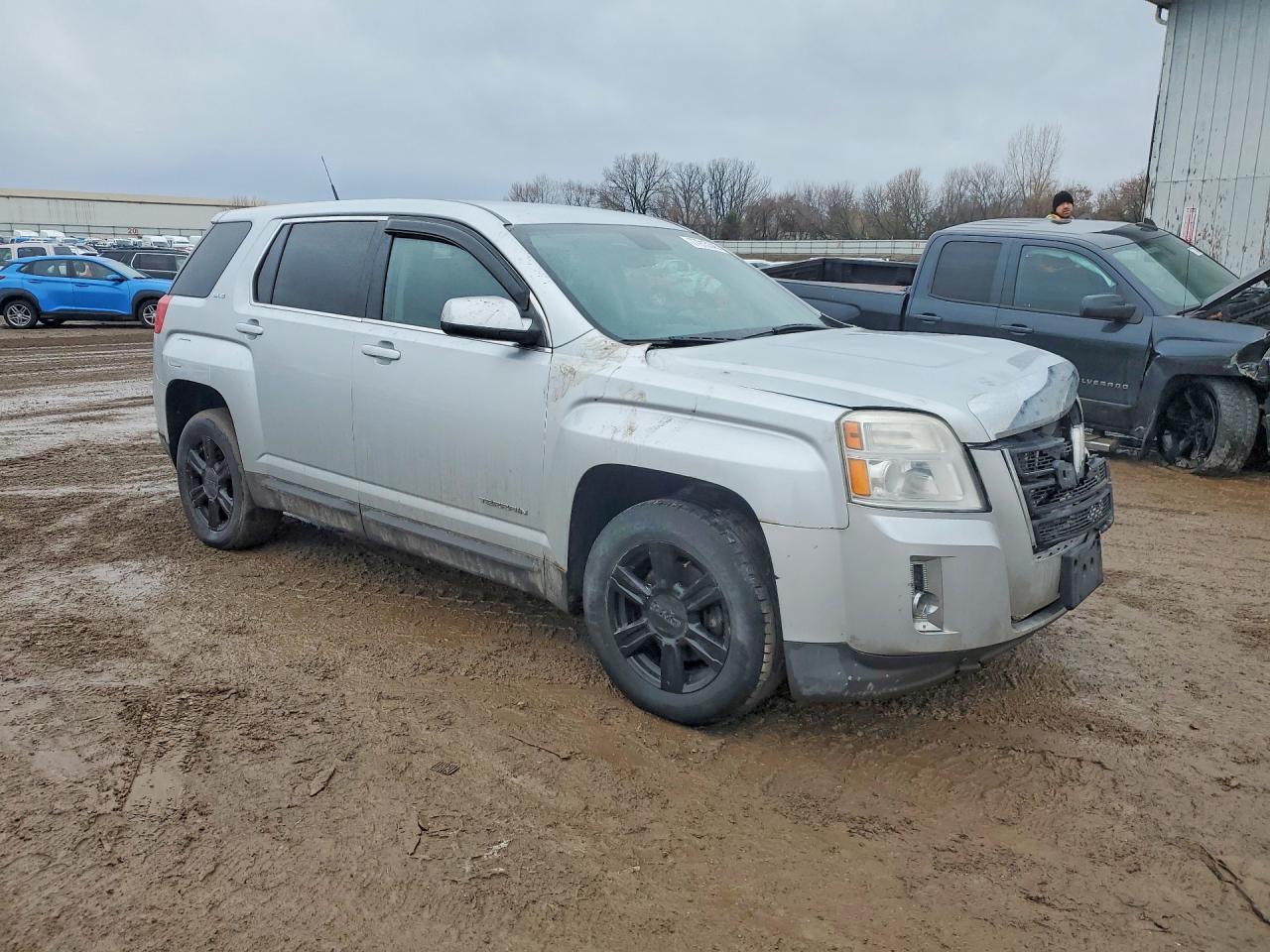 2015 Gmc Terrain Sle Silver vin: 2GKALMEK3F6235655