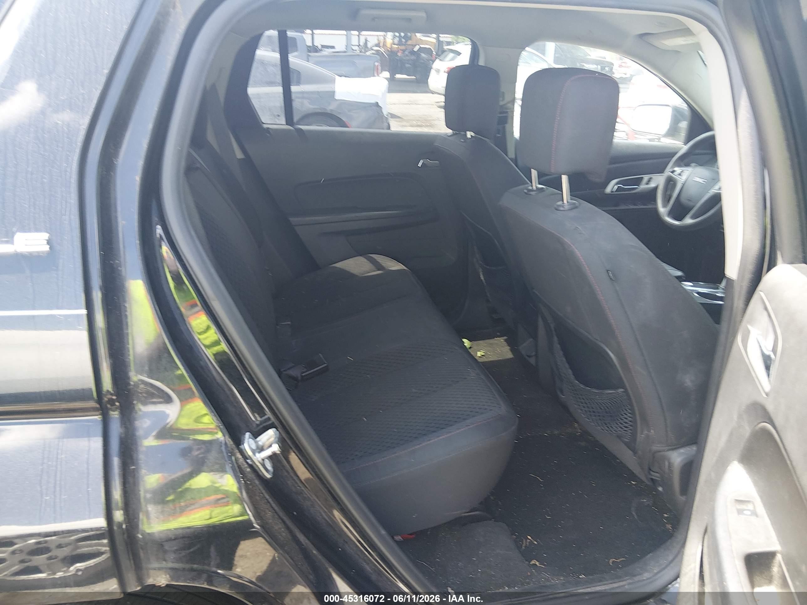 2015 Gmc Terrain Sle-1 Black vin: 2GKALMEK3F6320009
