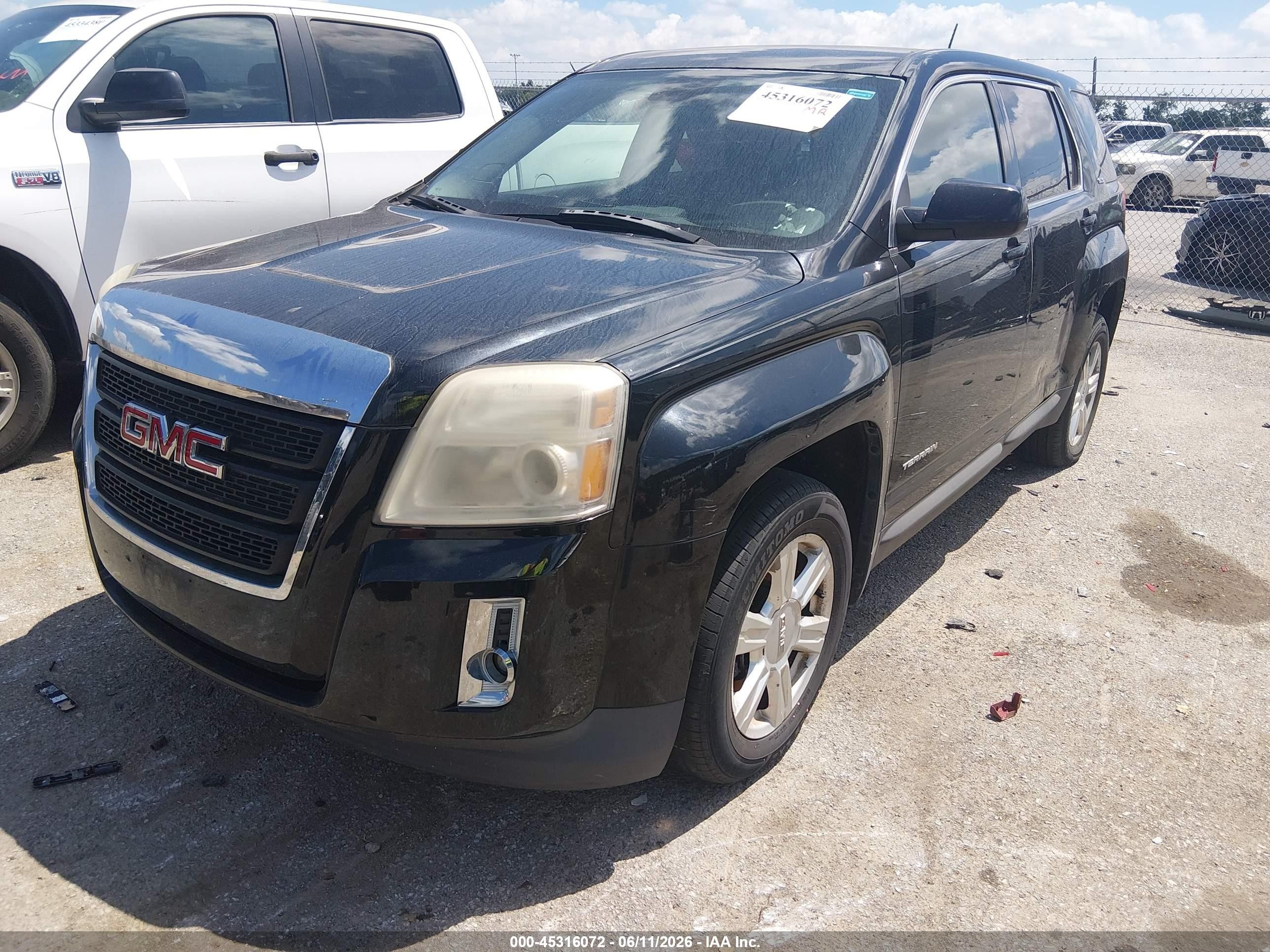 2015 Gmc Terrain Sle-1 Black vin: 2GKALMEK3F6320009