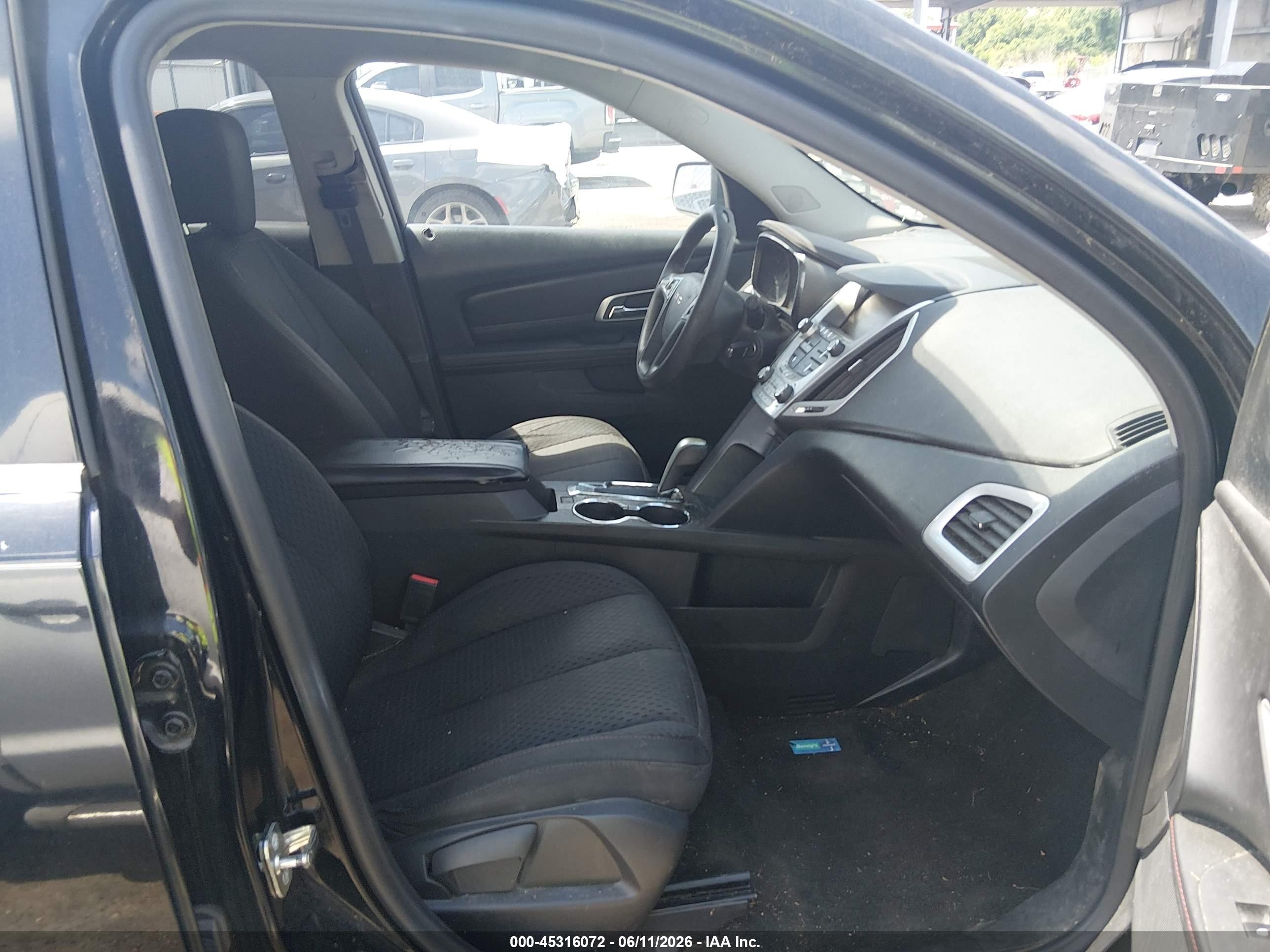 2015 Gmc Terrain Sle-1 Black vin: 2GKALMEK3F6320009