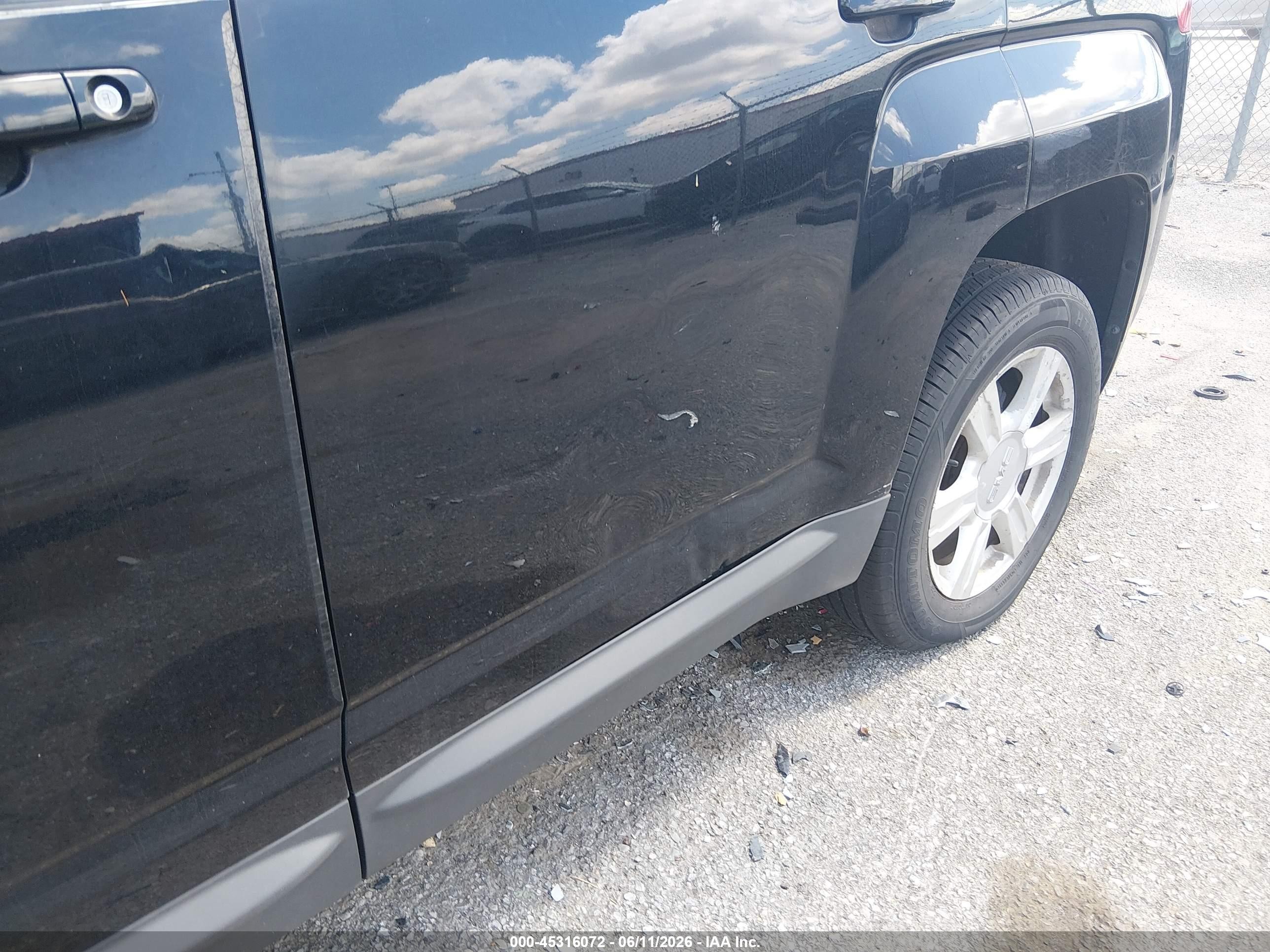 2015 Gmc Terrain Sle-1 Black vin: 2GKALMEK3F6320009