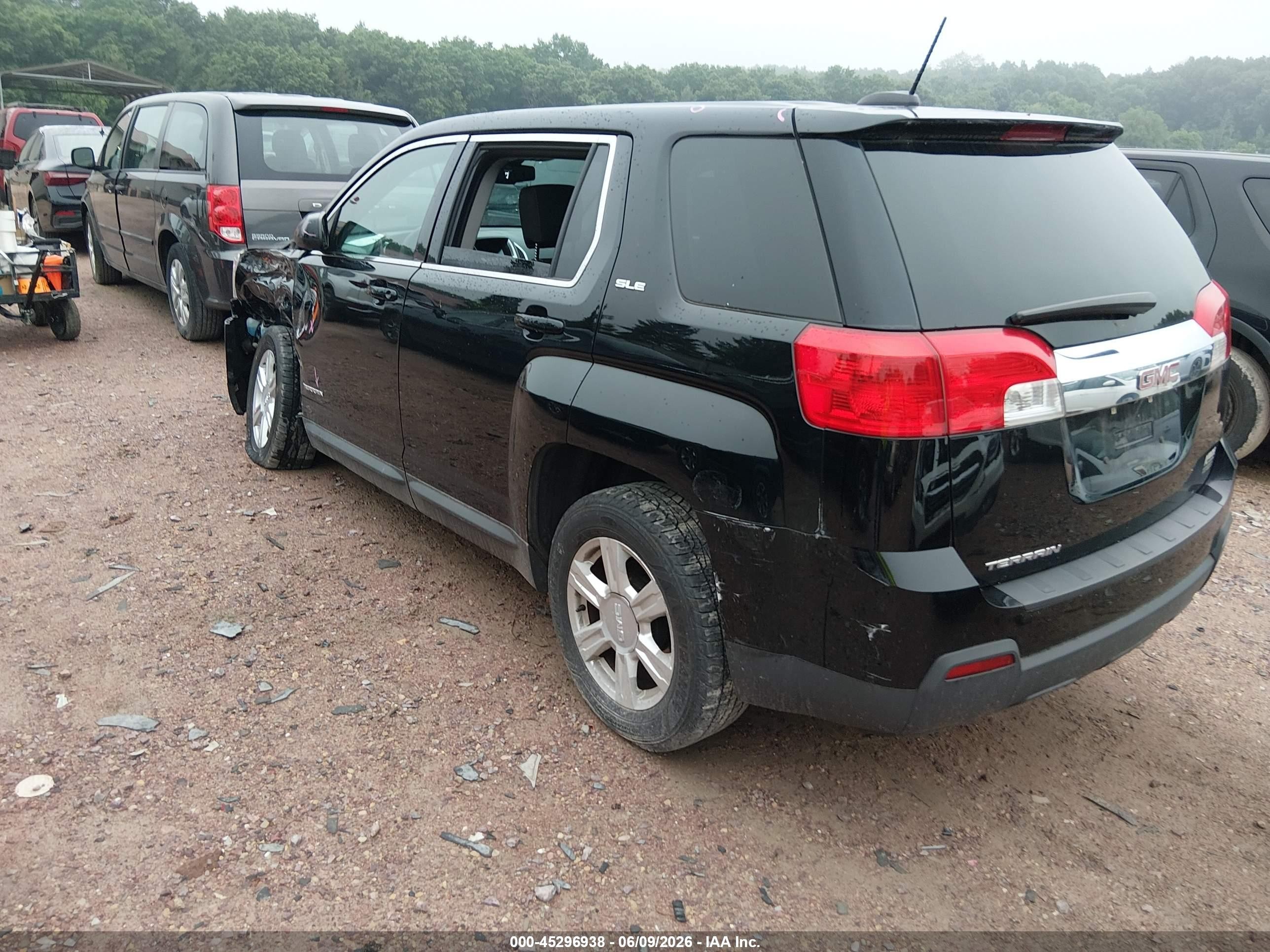 2015 Gmc Terrain Sle-1 Черный vin: 2GKALMEK3F6338395
