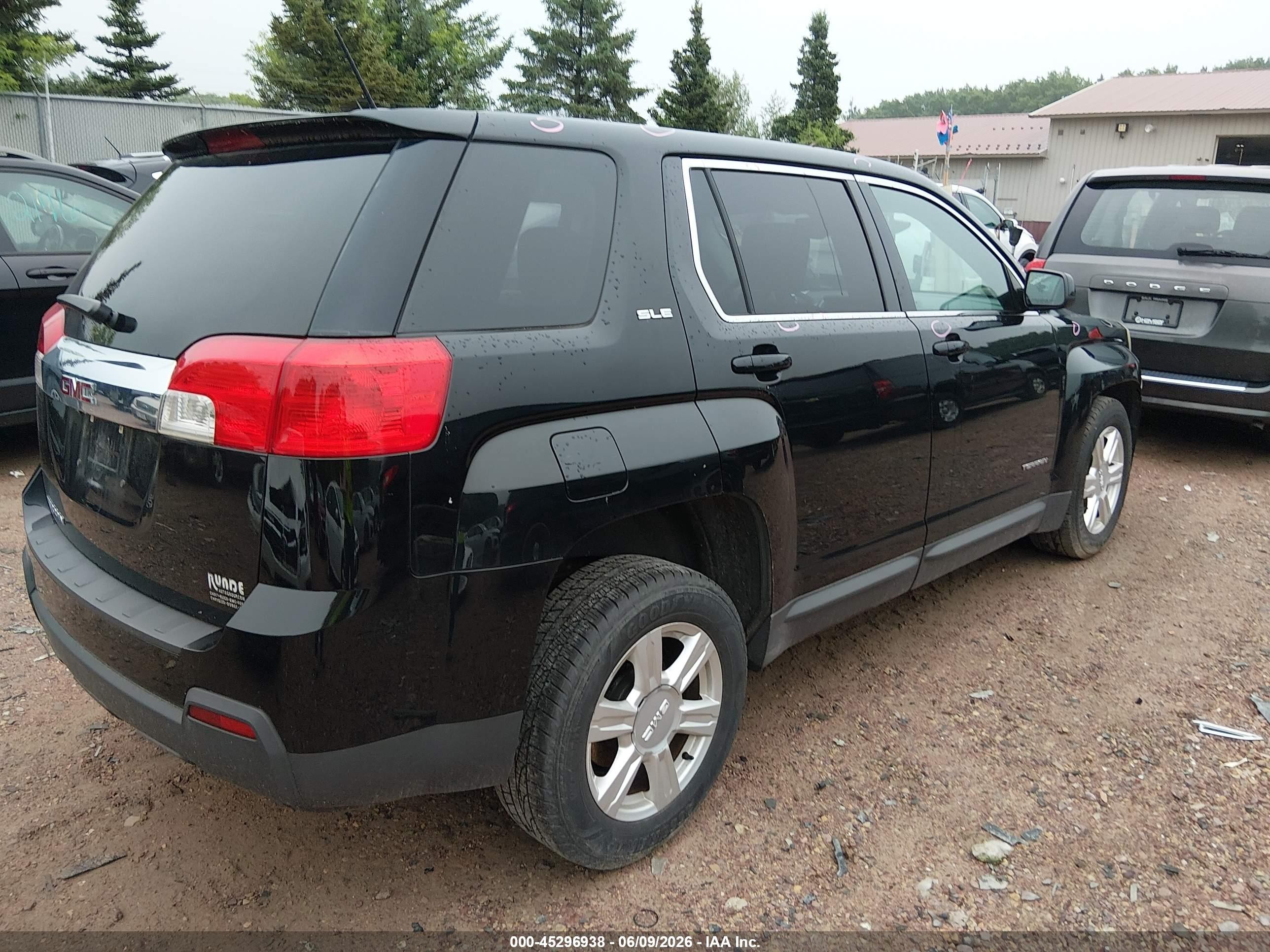 2015 Gmc Terrain Sle-1 Черный vin: 2GKALMEK3F6338395