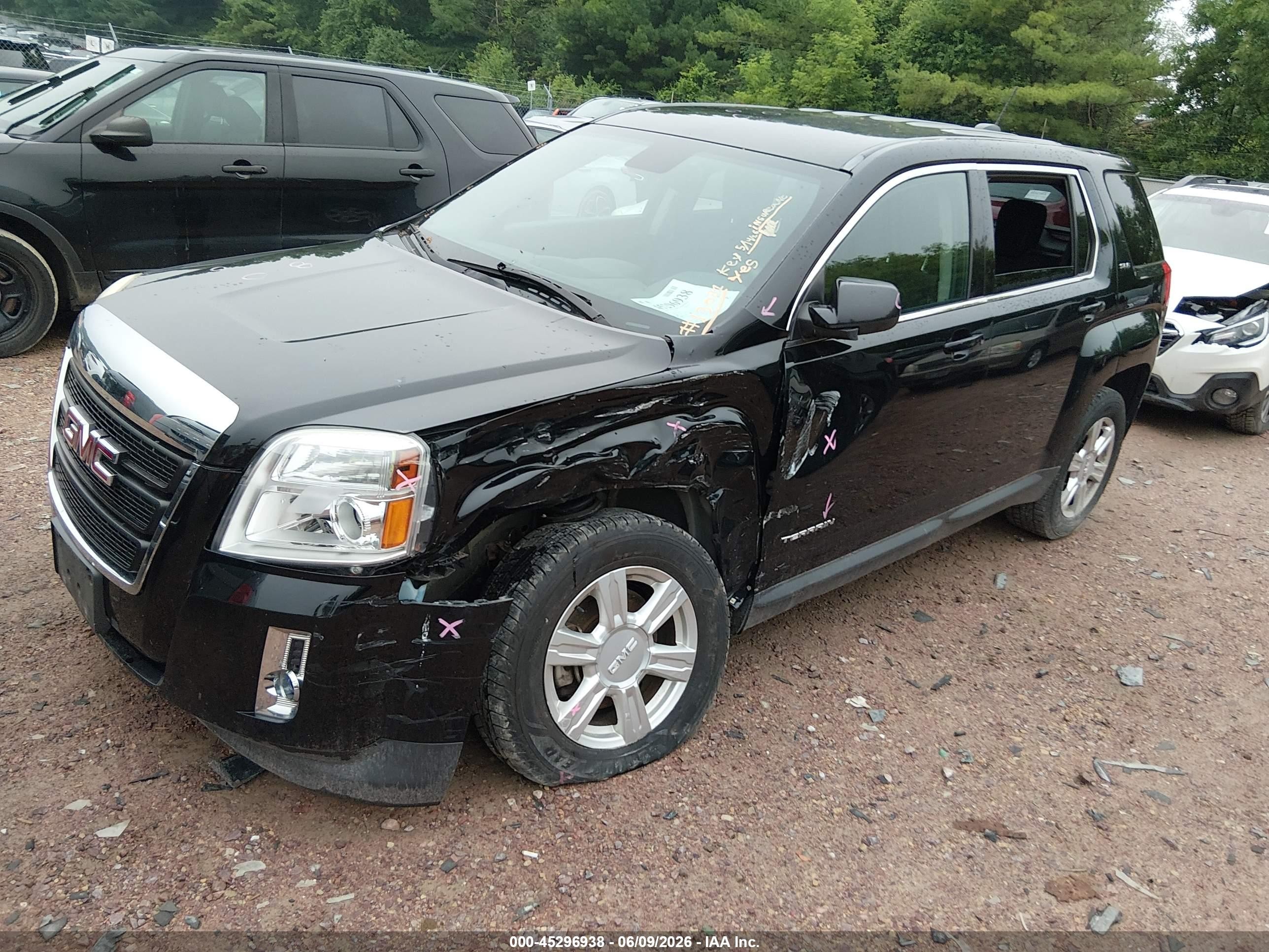 2015 Gmc Terrain Sle-1 Черный vin: 2GKALMEK3F6338395