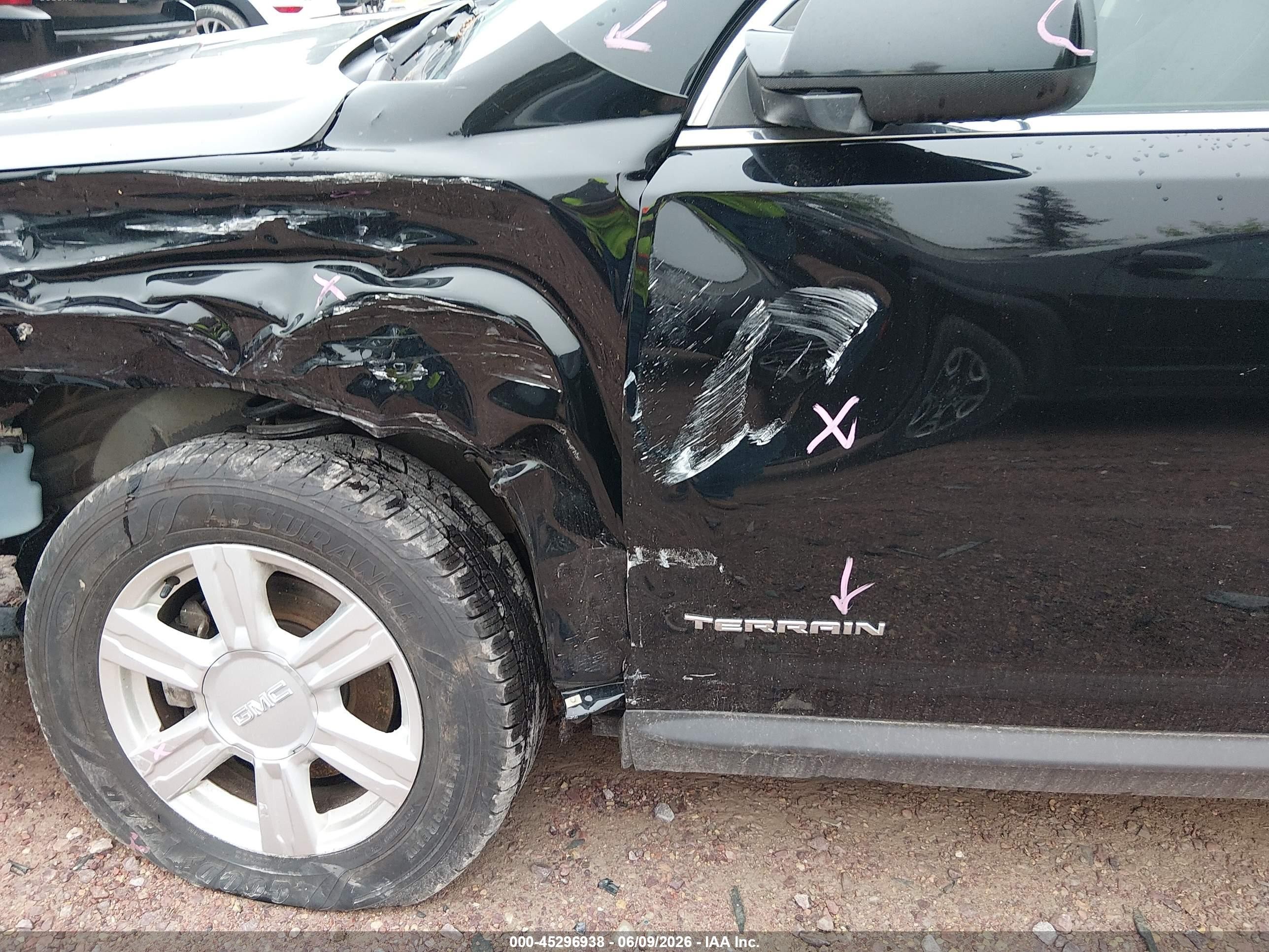 2015 Gmc Terrain Sle-1 Черный vin: 2GKALMEK3F6338395