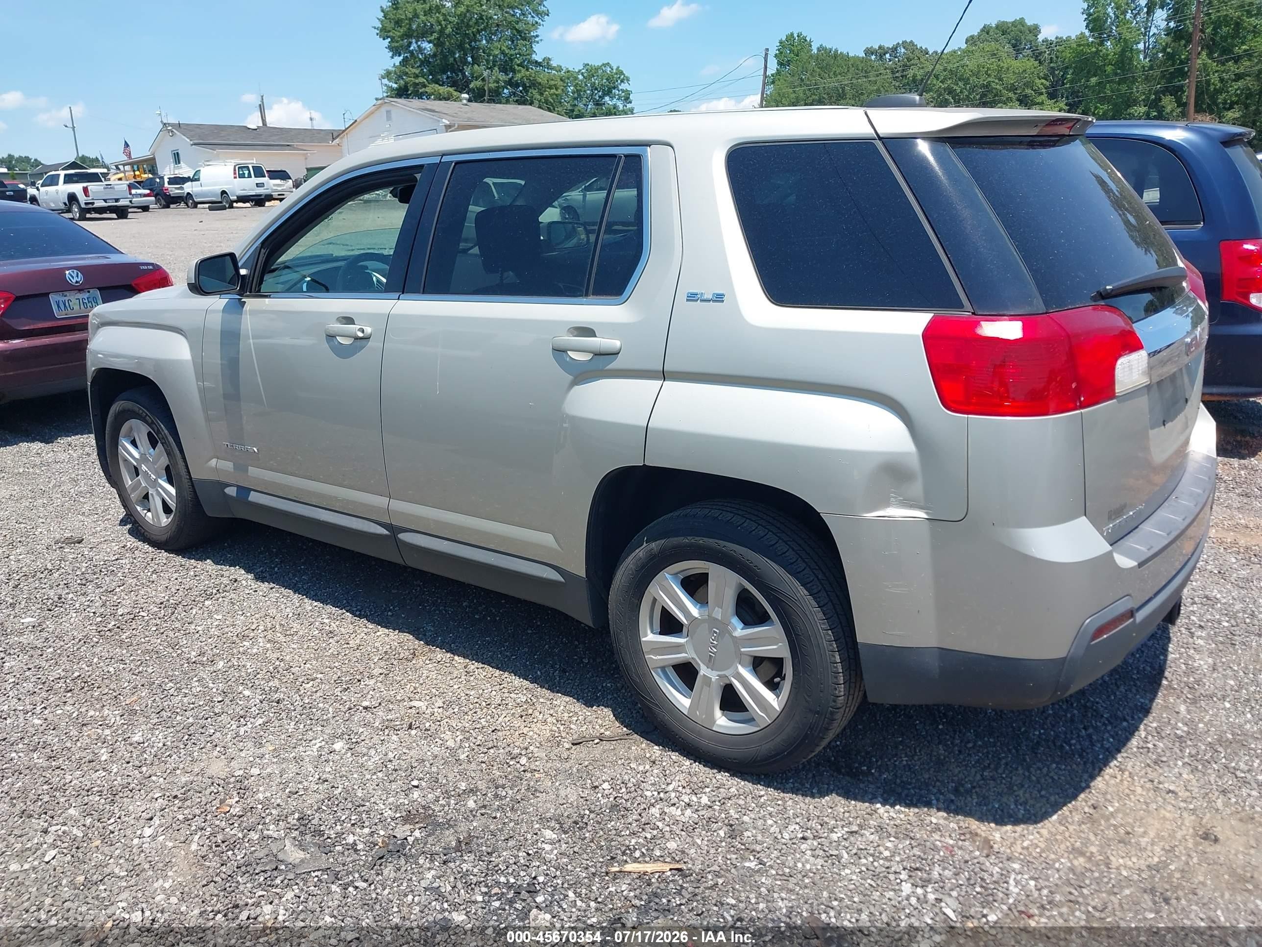 2015 Gmc Terrain Sle-1 Beige vin: 2GKALMEK3F6348473