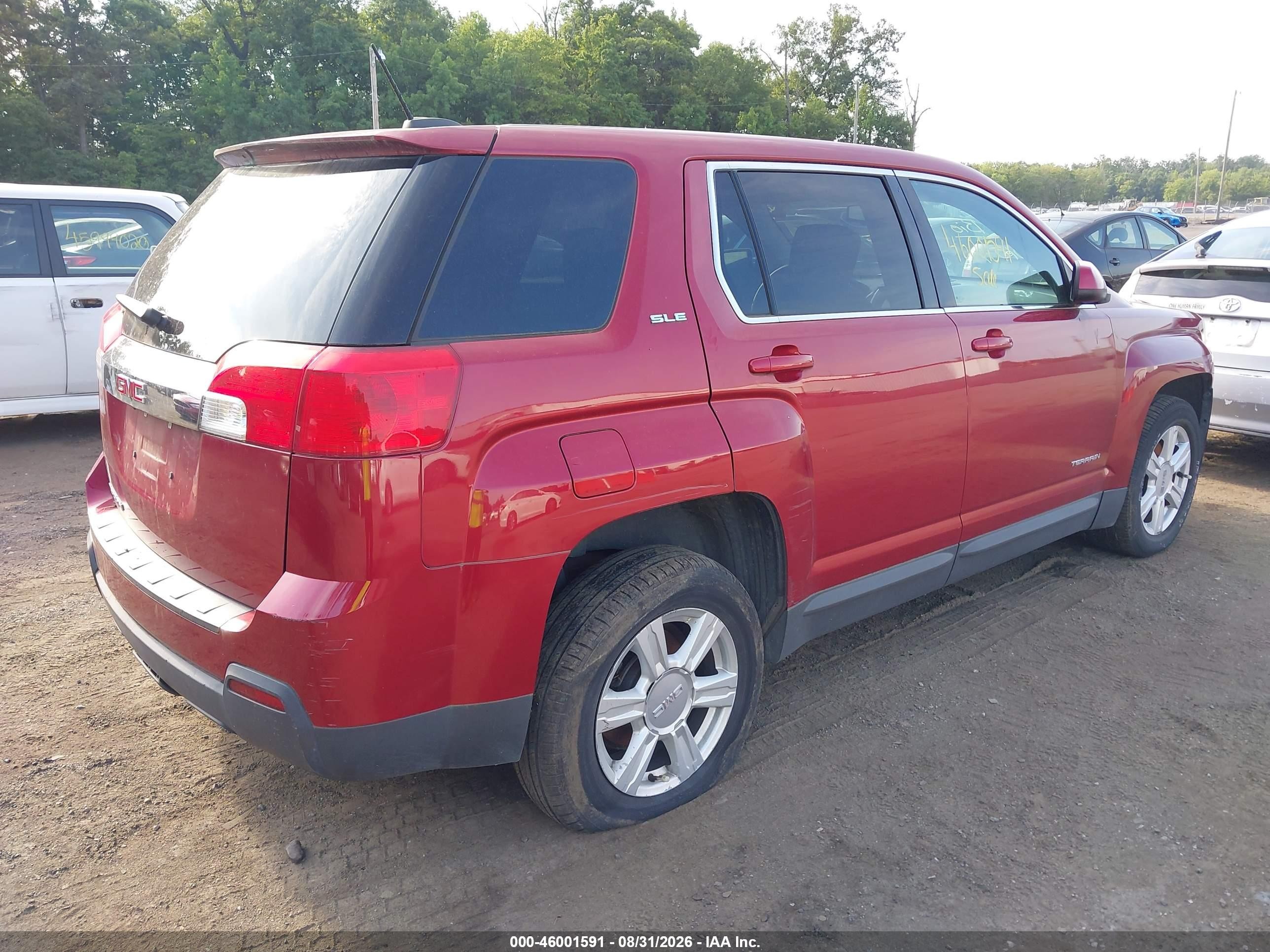 2015 Gmc Terrain Sle-1 Красный vin: 2GKALMEK3F6357349