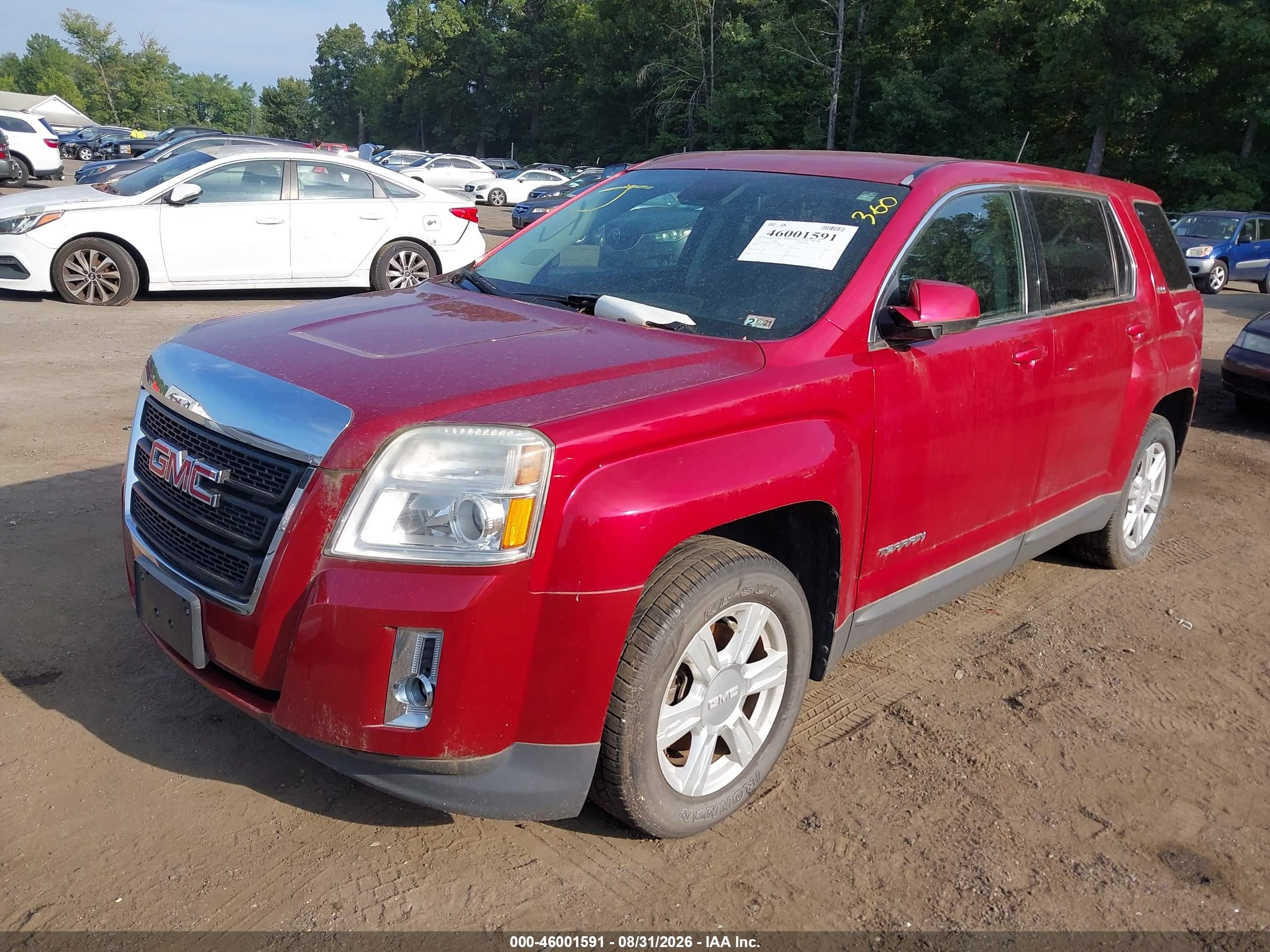 2015 Gmc Terrain Sle-1 Красный vin: 2GKALMEK3F6357349