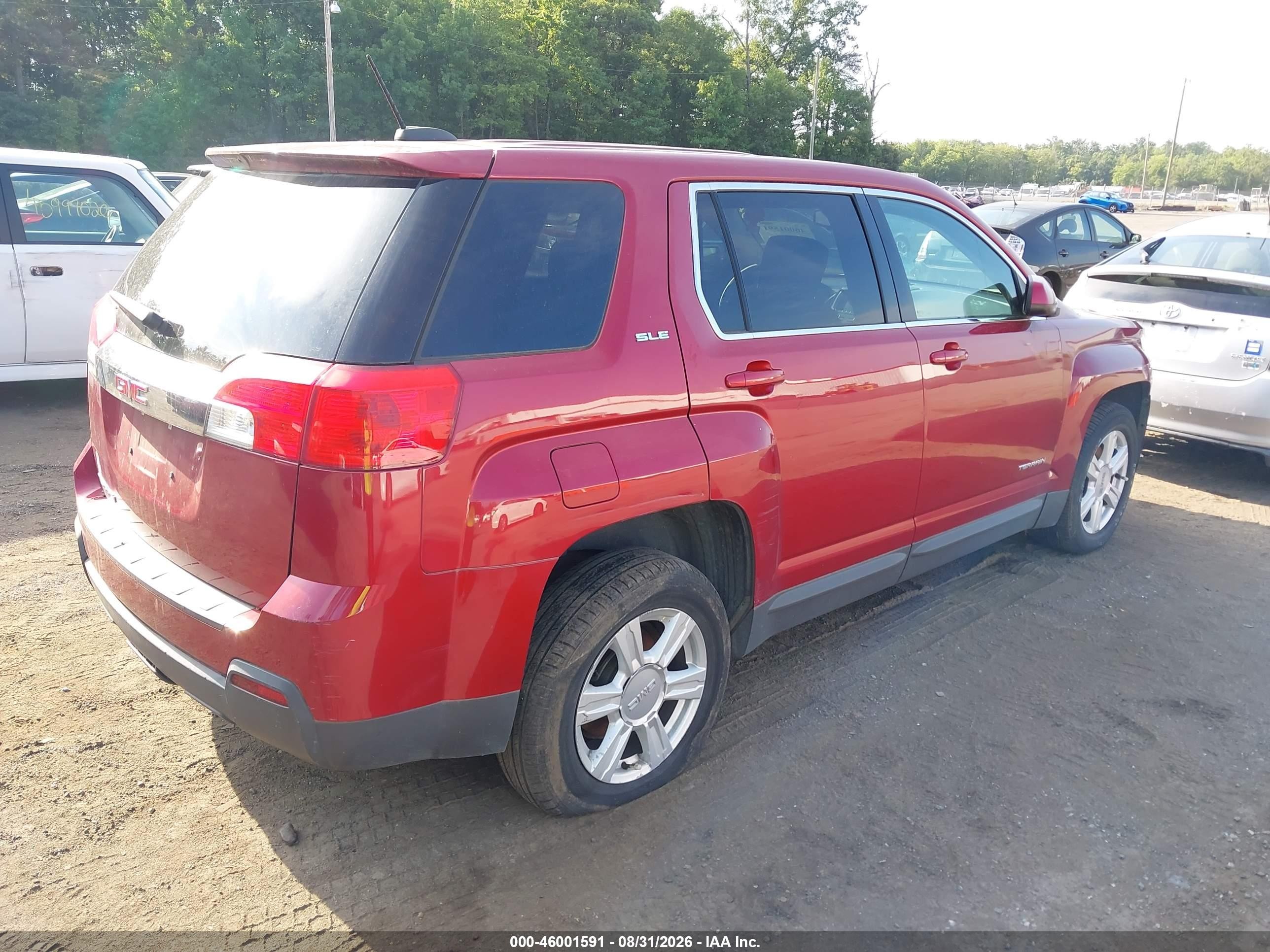 2015 Gmc Terrain Sle-1 Красный vin: 2GKALMEK3F6357349