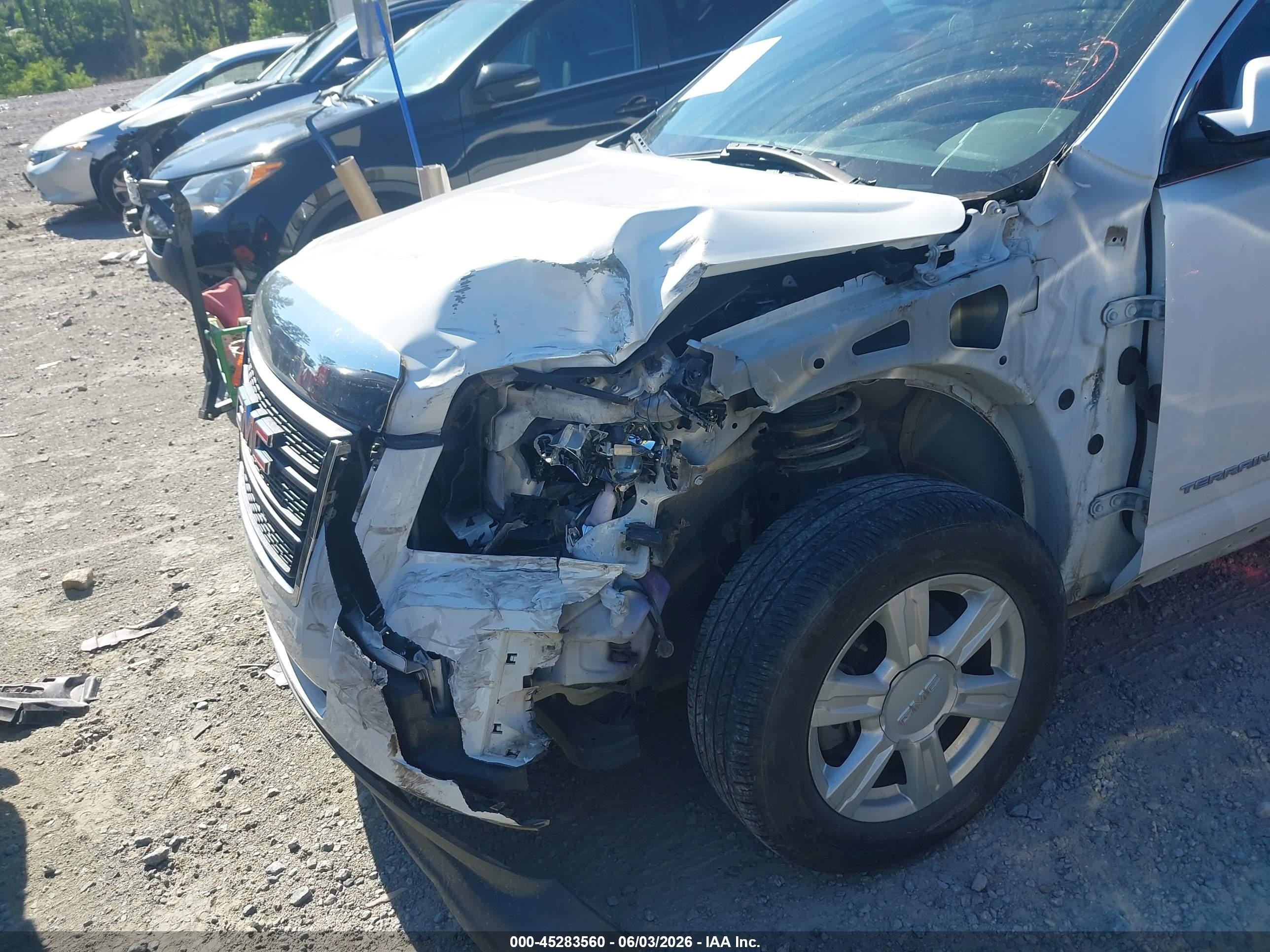 2015 Gmc Terrain Sle-1 White vin: 2GKALMEK3F6426640