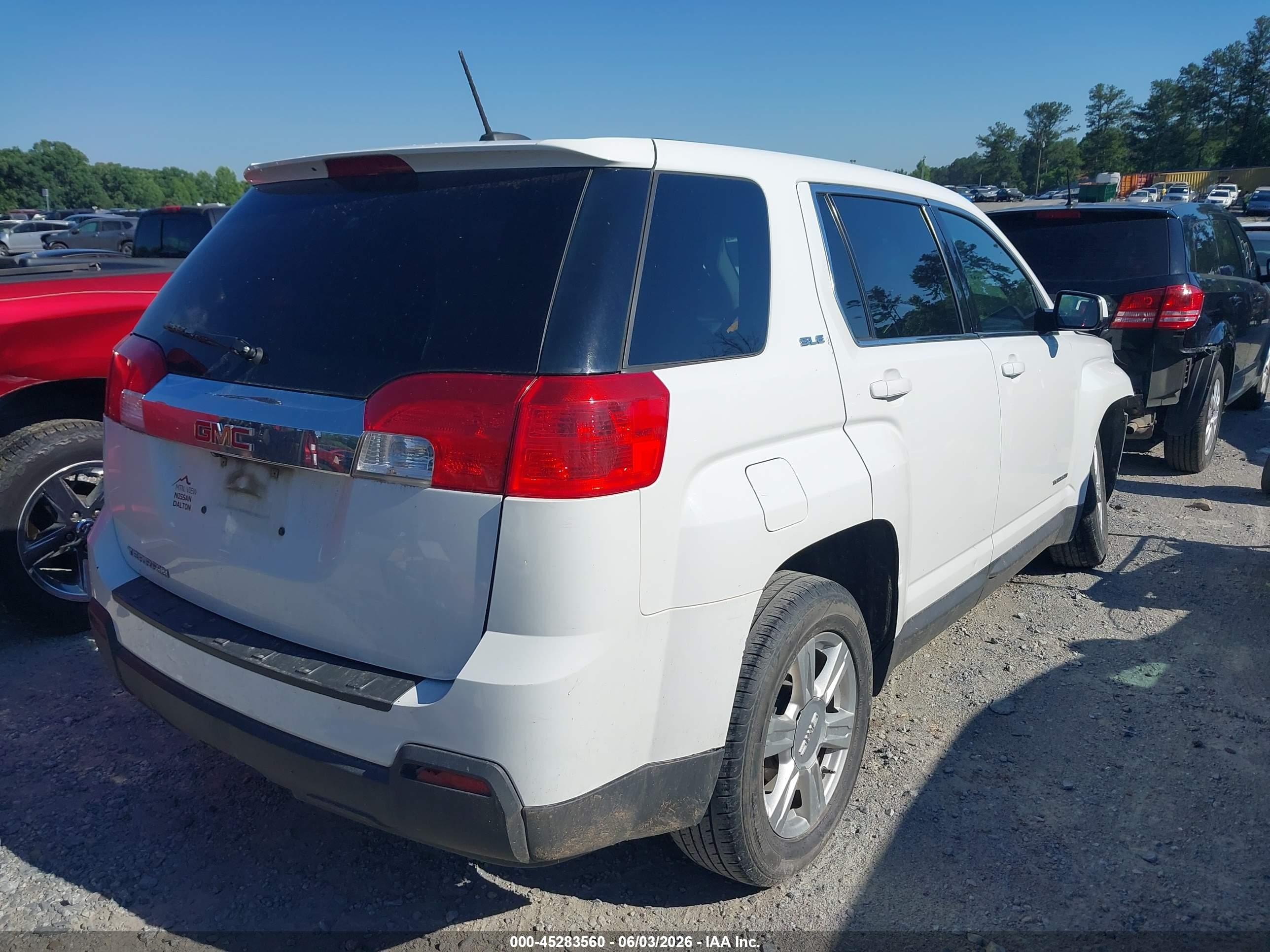 2015 Gmc Terrain Sle-1 White vin: 2GKALMEK3F6426640