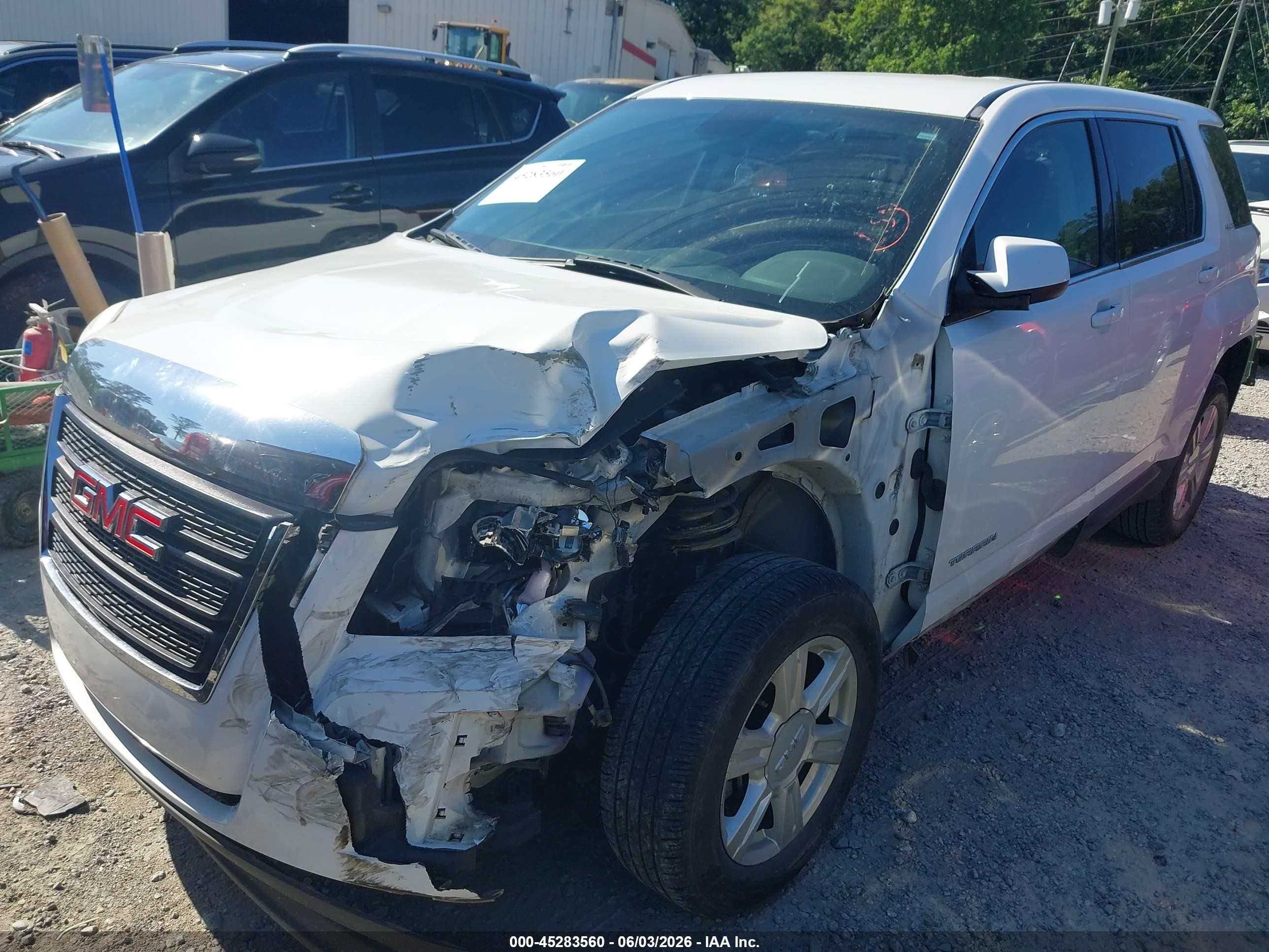 2015 Gmc Terrain Sle-1 White vin: 2GKALMEK3F6426640