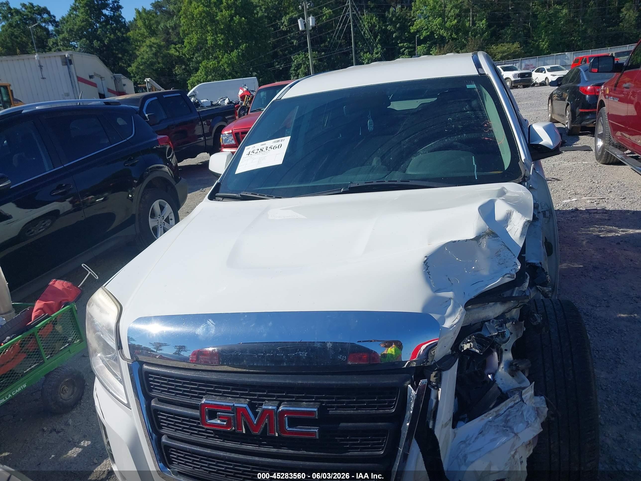2015 Gmc Terrain Sle-1 White vin: 2GKALMEK3F6426640