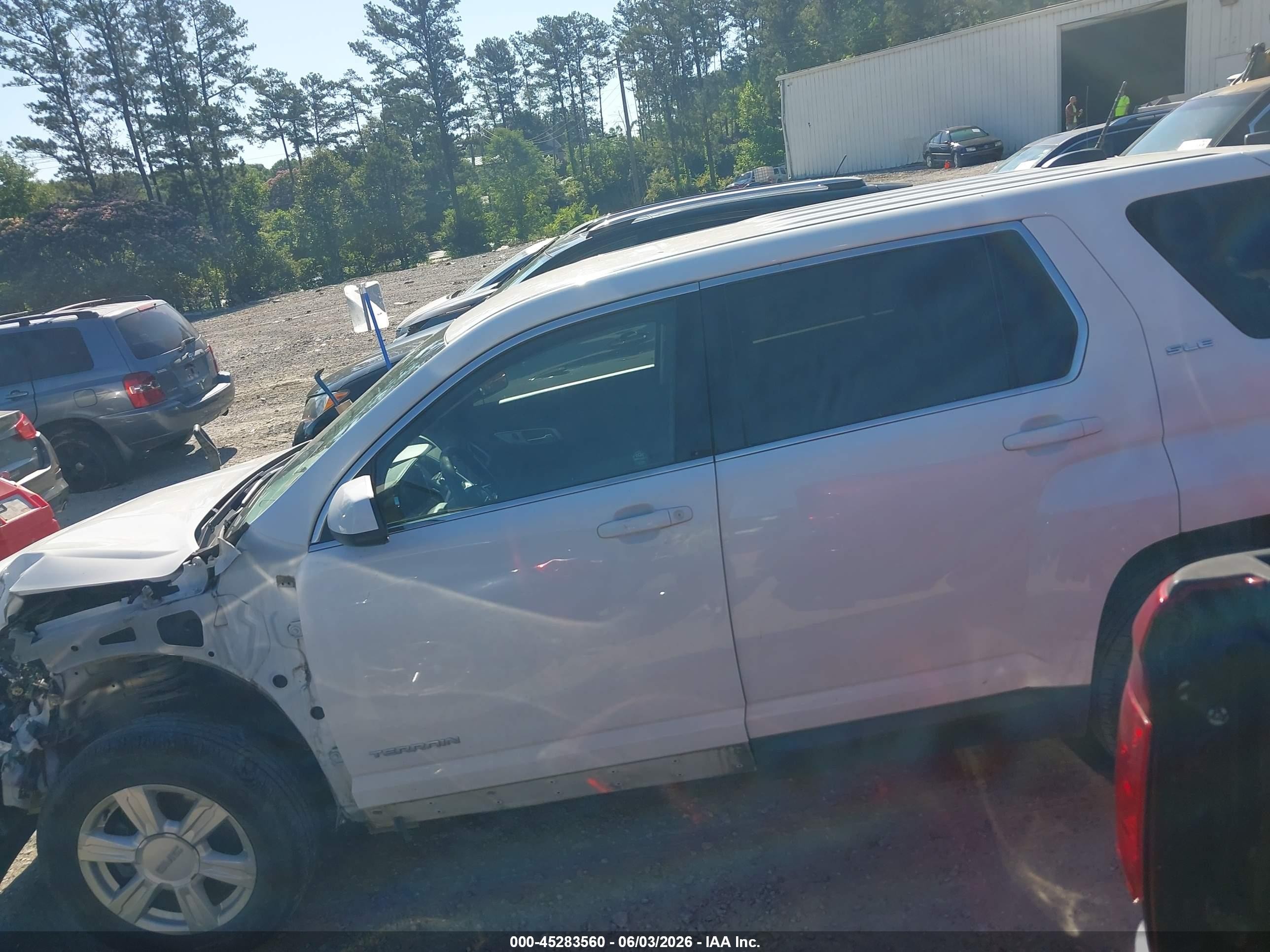 2015 Gmc Terrain Sle-1 White vin: 2GKALMEK3F6426640