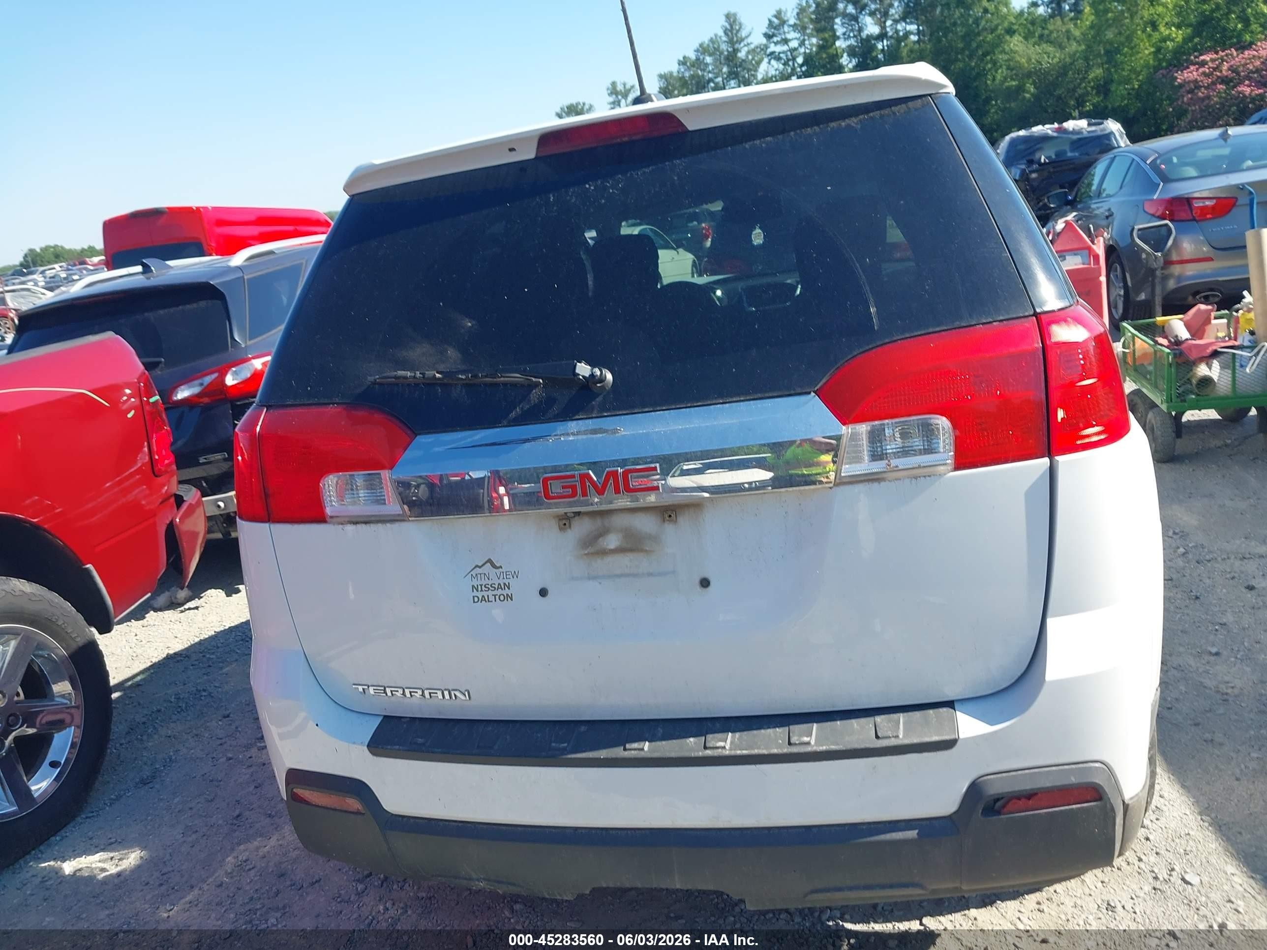 2015 Gmc Terrain Sle-1 White vin: 2GKALMEK3F6426640