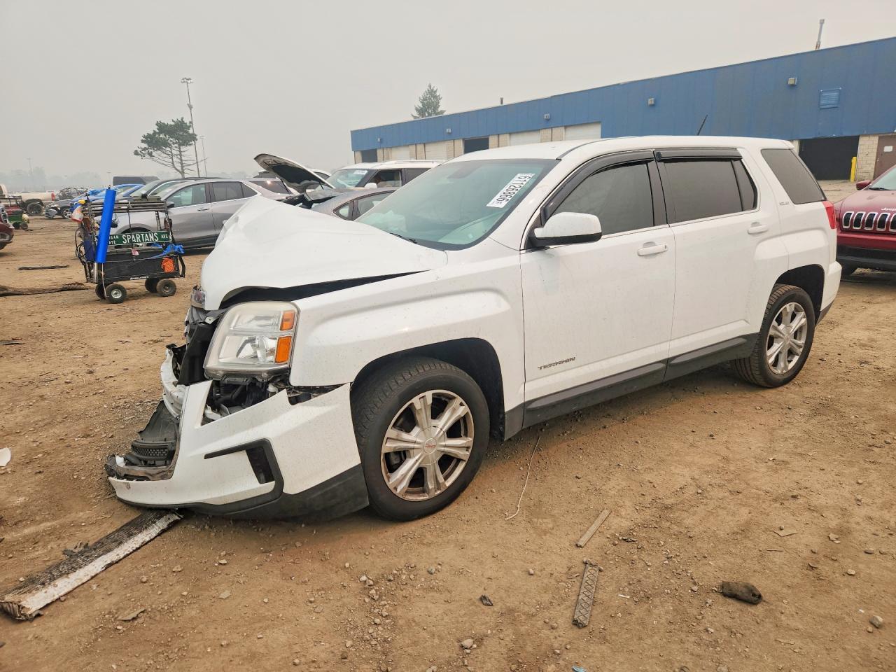 2017 Gmc Terrain Sle Белый vin: 2GKALMEK3H6317162