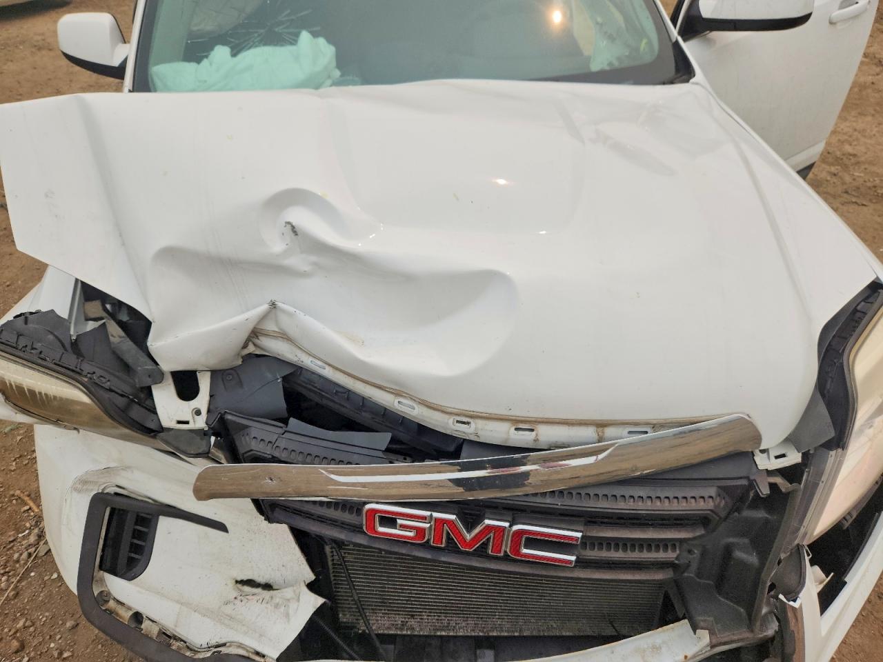 2017 Gmc Terrain Sle White vin: 2GKALMEK3H6317162