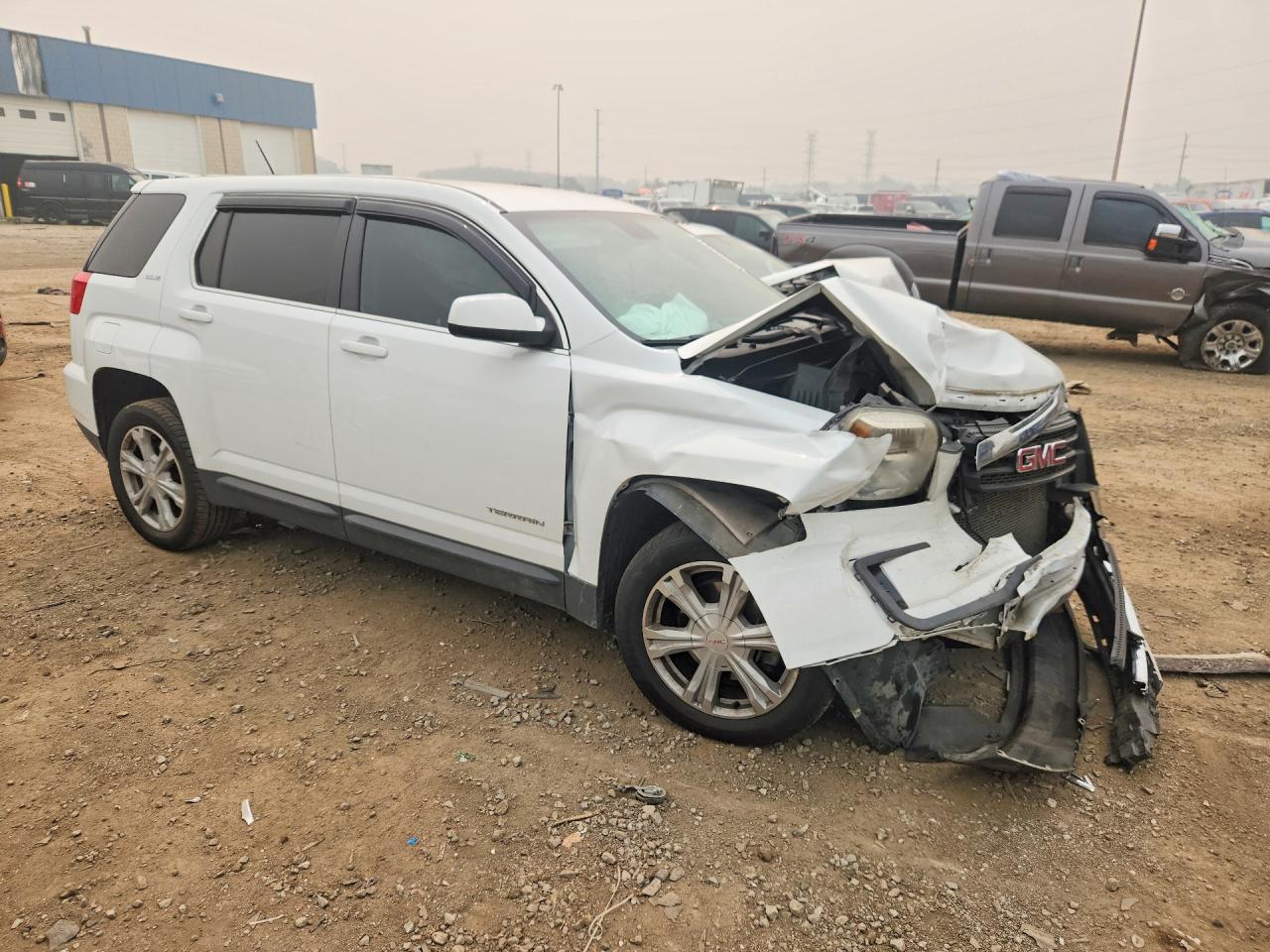 2017 Gmc Terrain Sle White vin: 2GKALMEK3H6317162