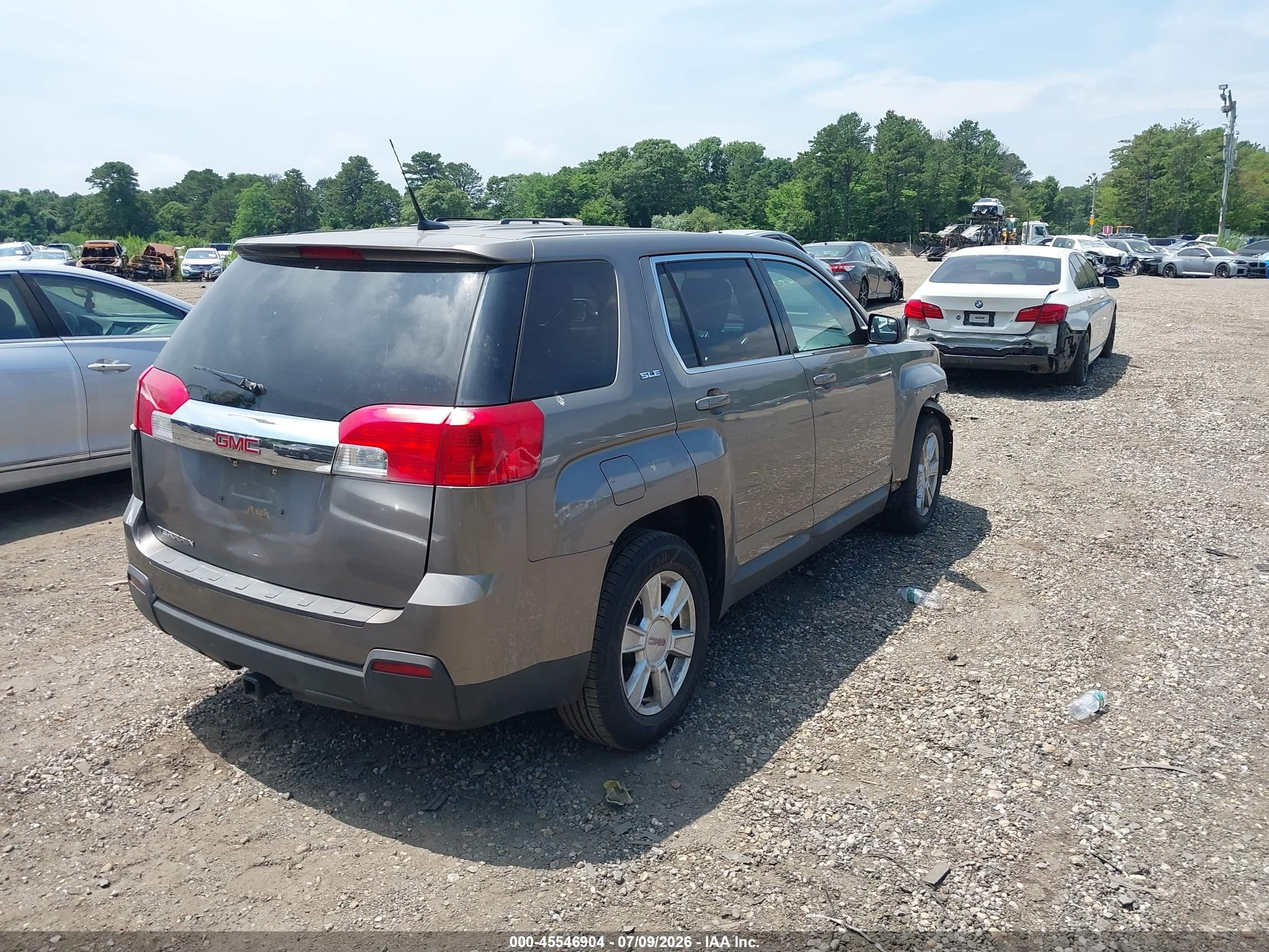 2012 Gmc Terrain Sle-1 Gray vin: 2GKALMEK4C6166678