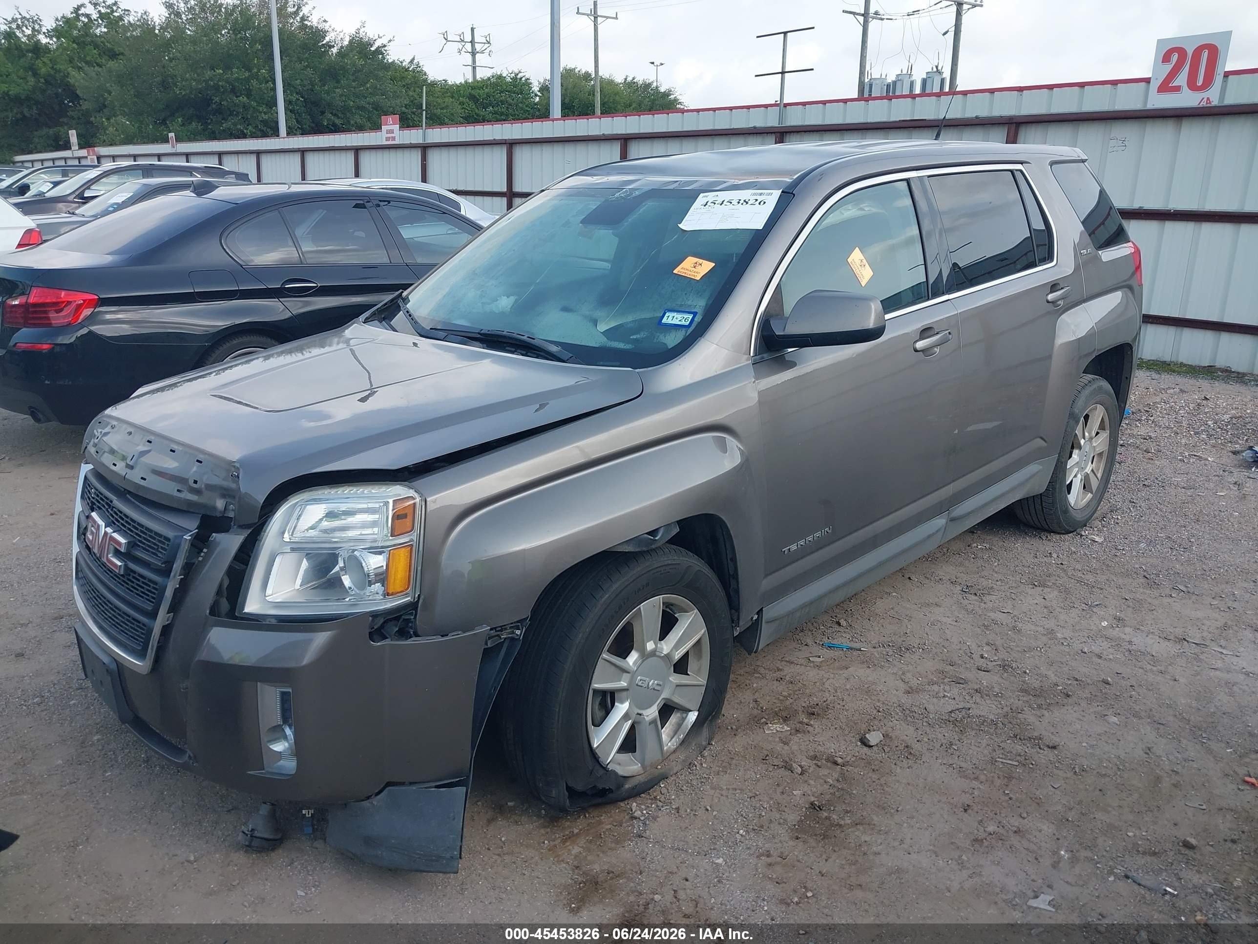 2012 Gmc Terrain Sle-1 Brown vin: 2GKALMEK4C6245705