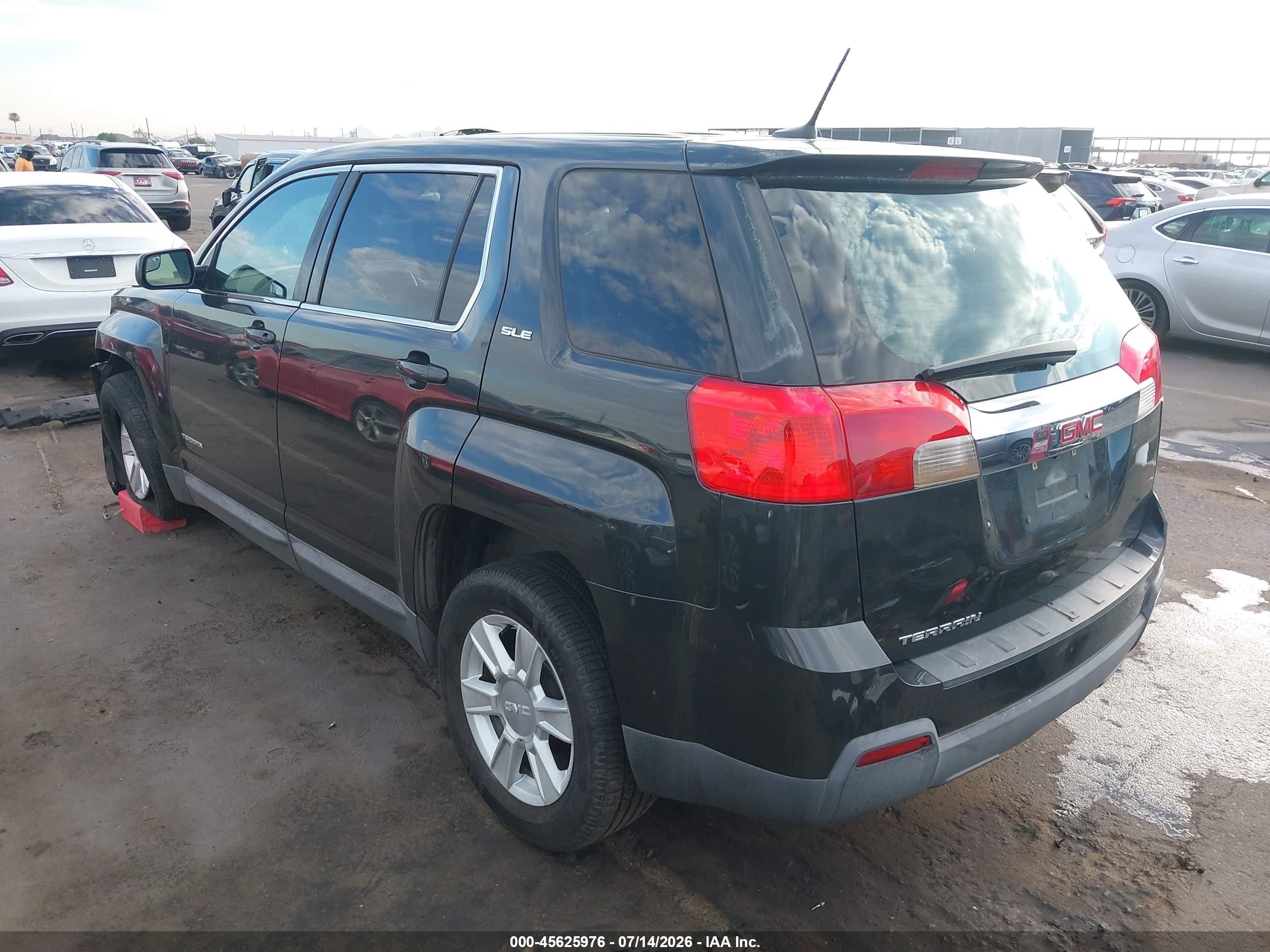 2013 Gmc Terrain Sle-1 Black vin: 2GKALMEK4D6178041