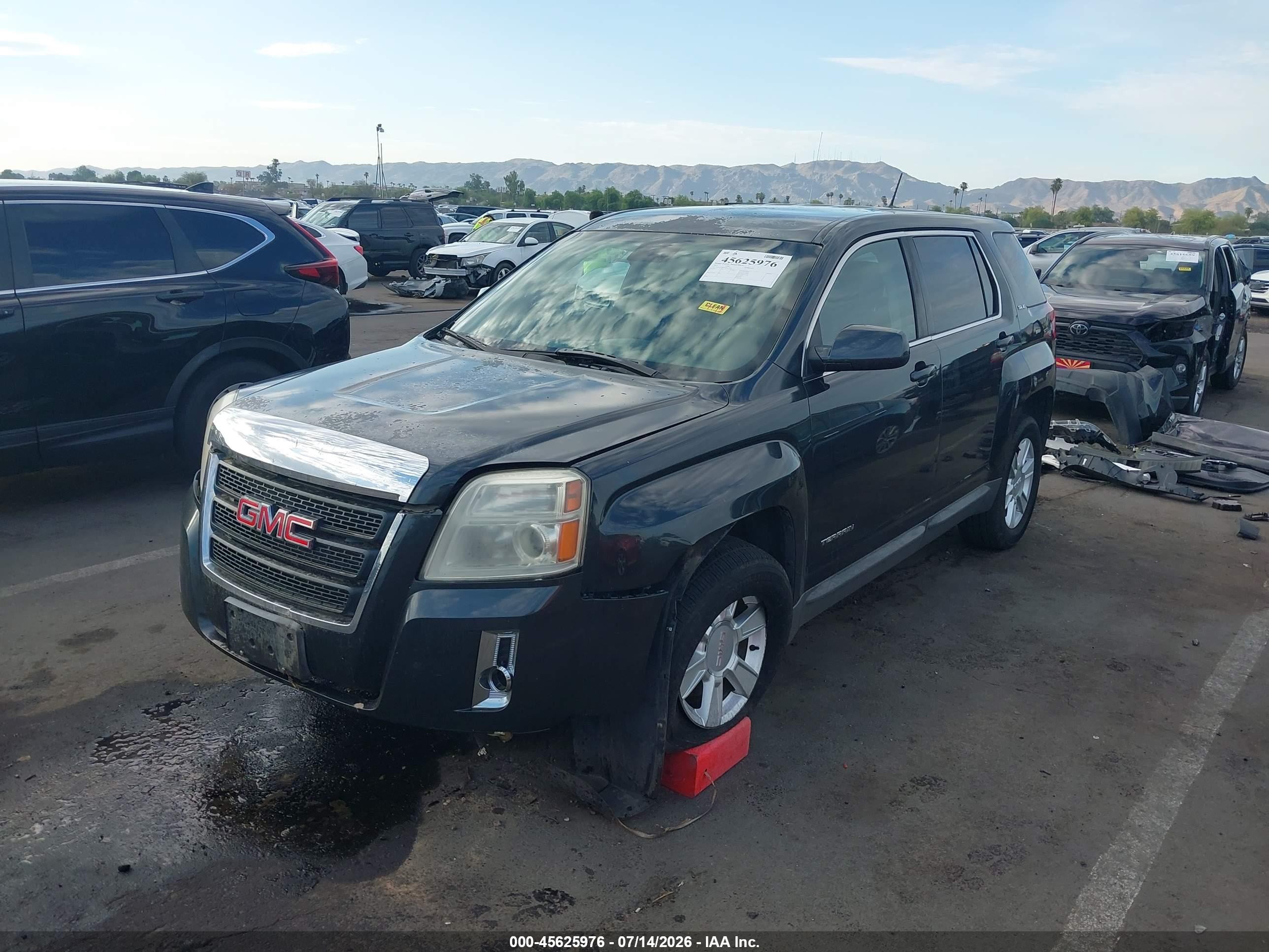 2013 Gmc Terrain Sle-1 Black vin: 2GKALMEK4D6178041