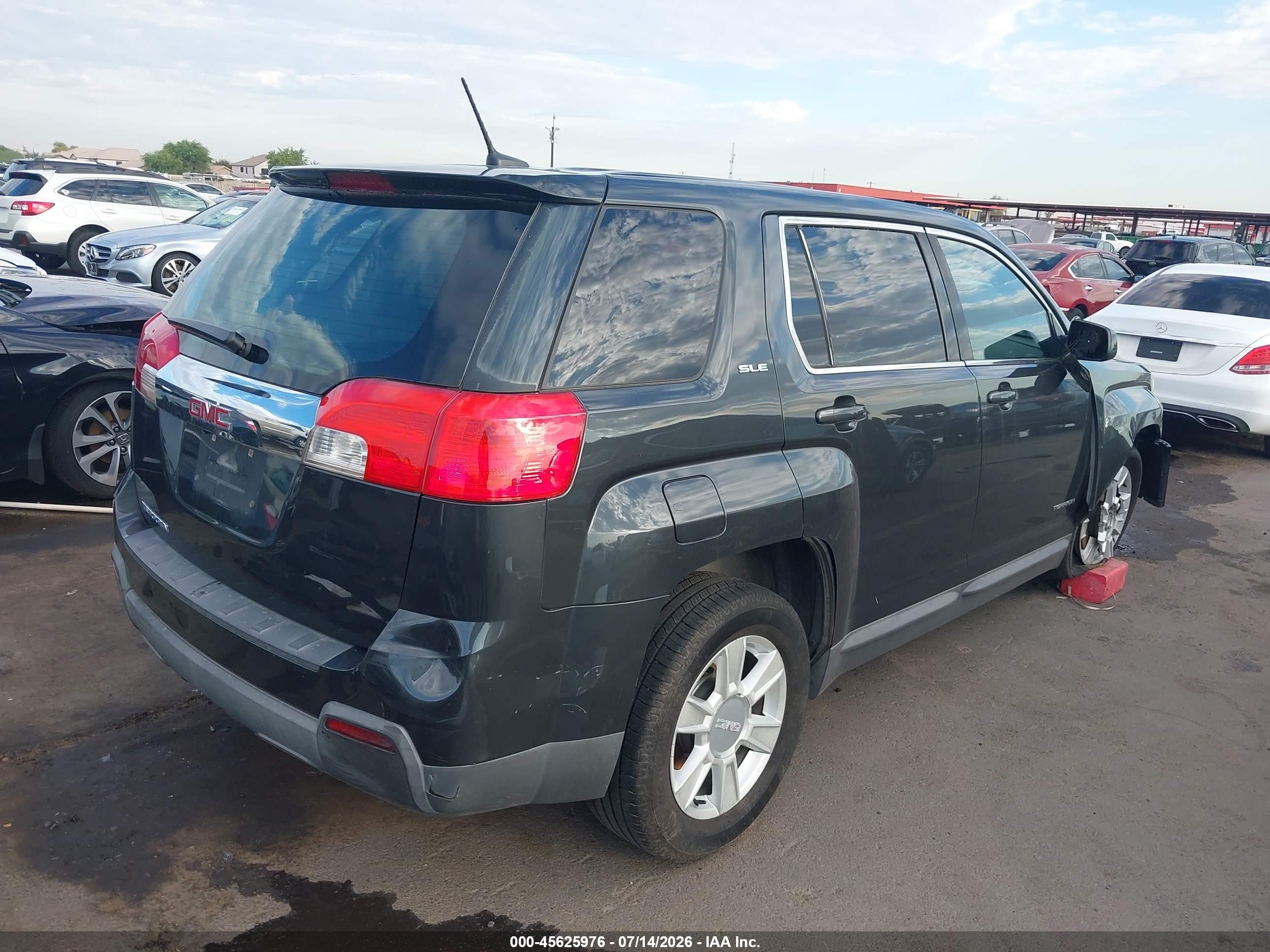 2013 Gmc Terrain Sle-1 Black vin: 2GKALMEK4D6178041
