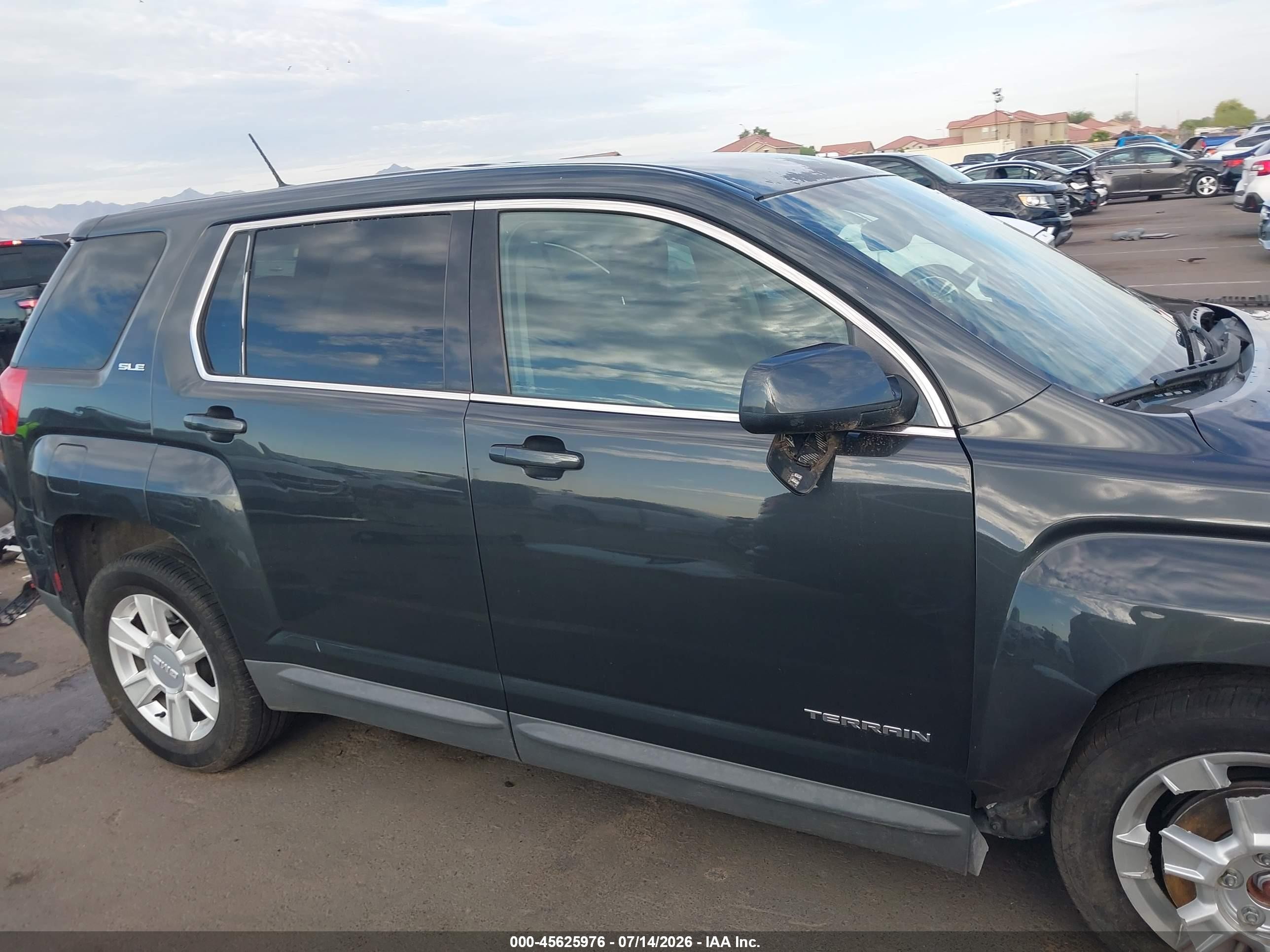2013 Gmc Terrain Sle-1 Black vin: 2GKALMEK4D6178041